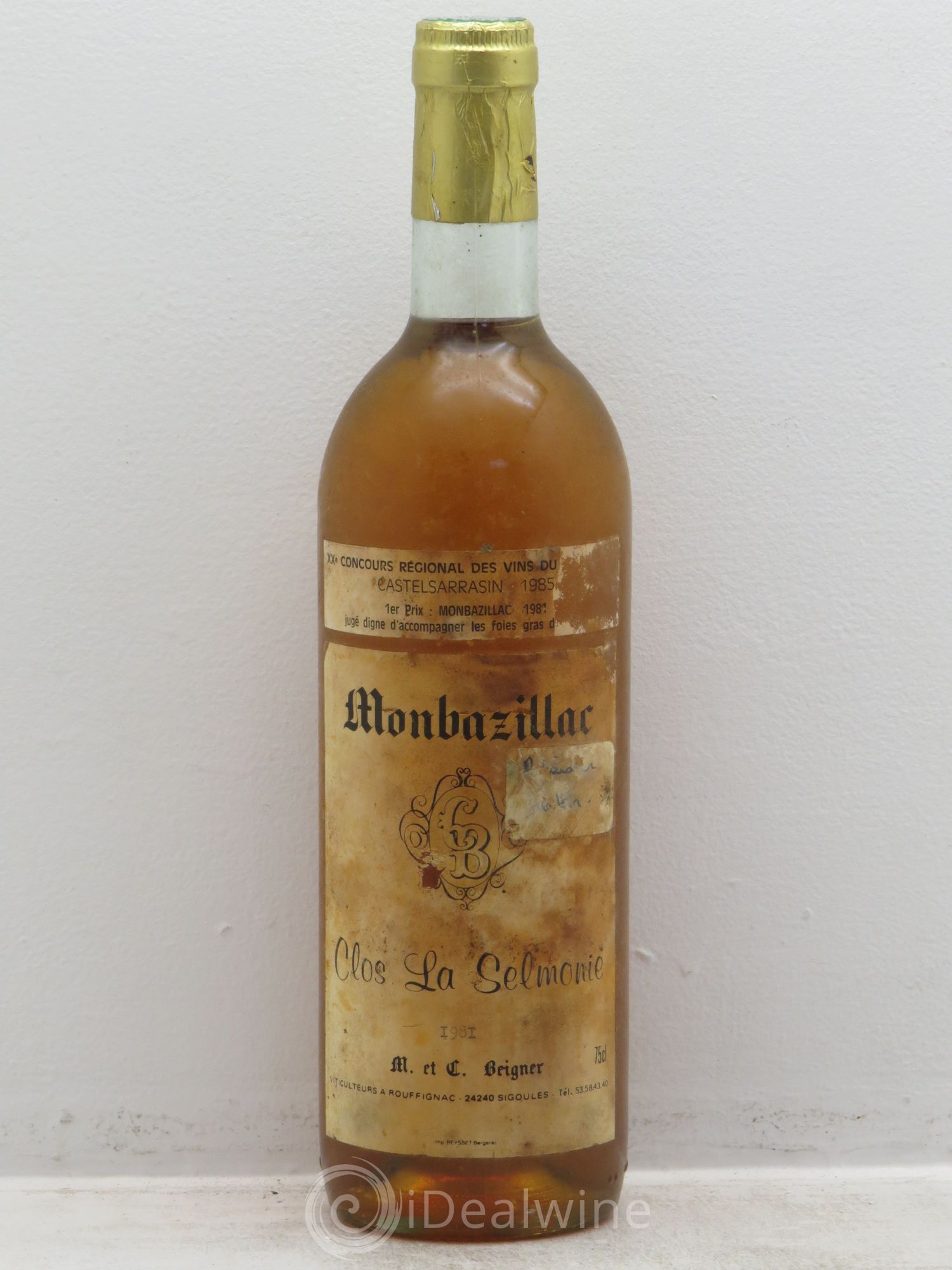 Monbazillac Clos de la Selmonie 1981 - Posten von 1 Flasche - 0