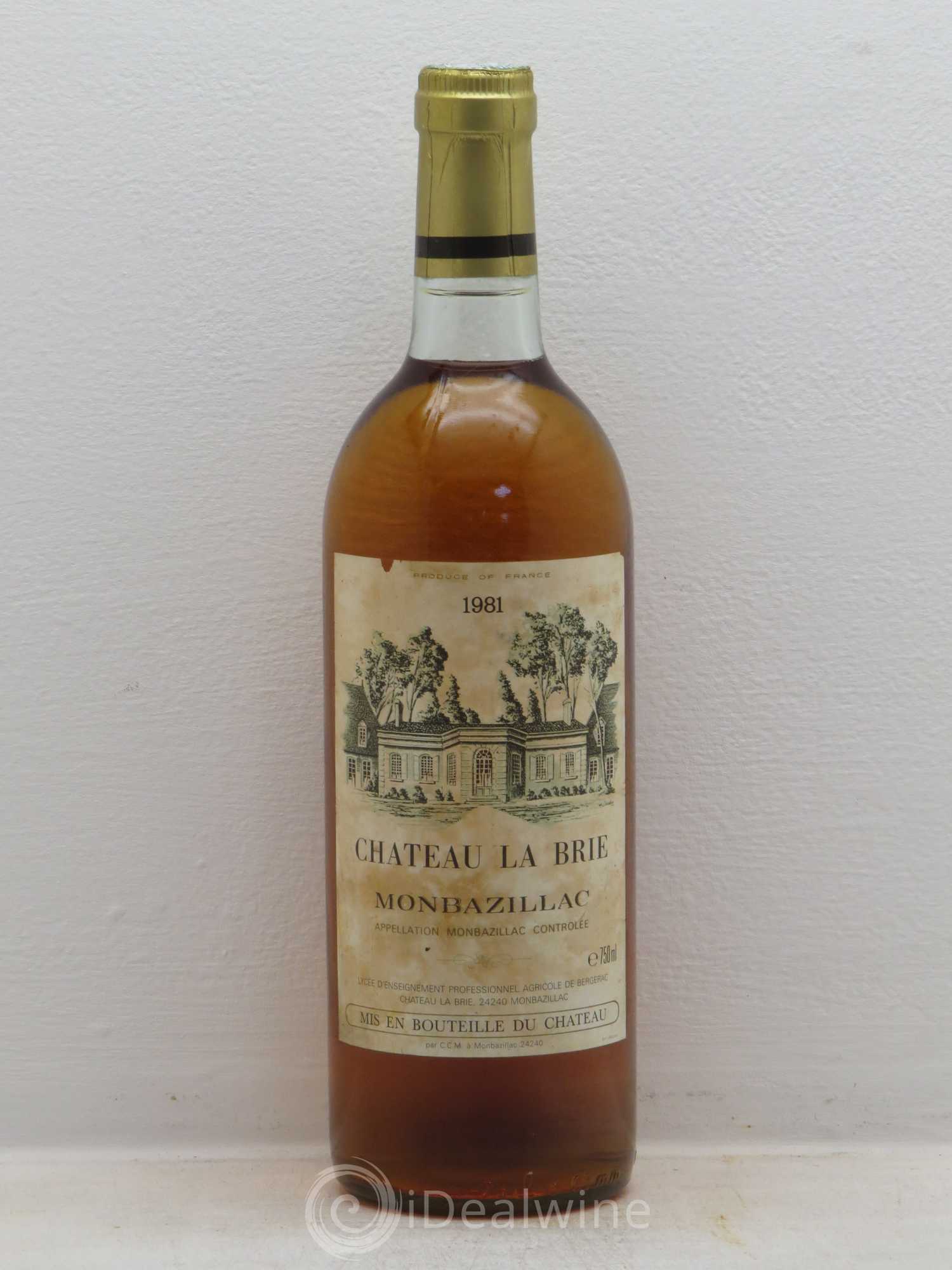 Monbazillac Chateau La Brie 1981 - Posten von 1 Flasche - 0