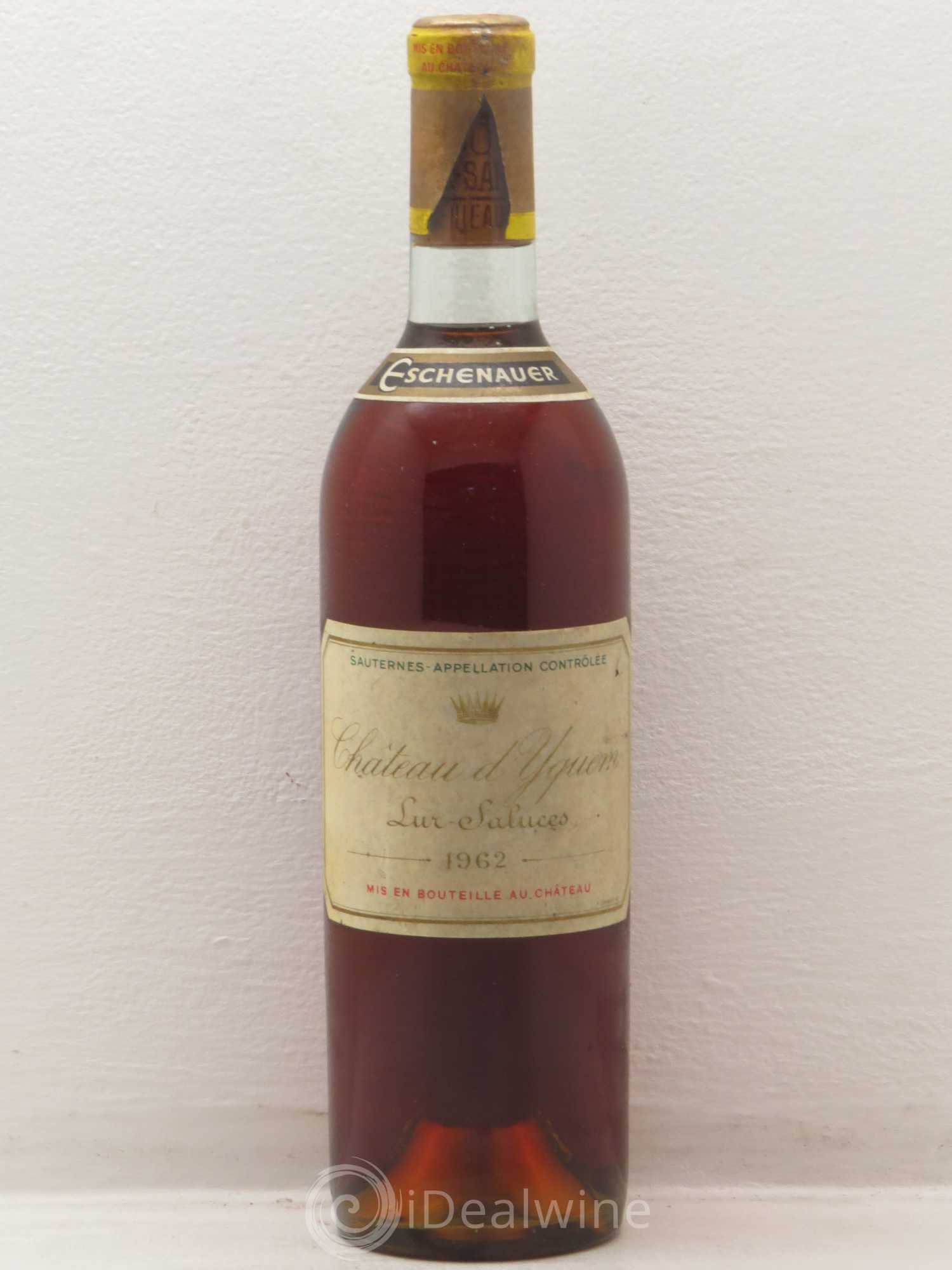 Château d' Yquem 1er Cru Classé Supérieur Mise Eschenauer 1962 - Lotto di 1 bottiglia - 0