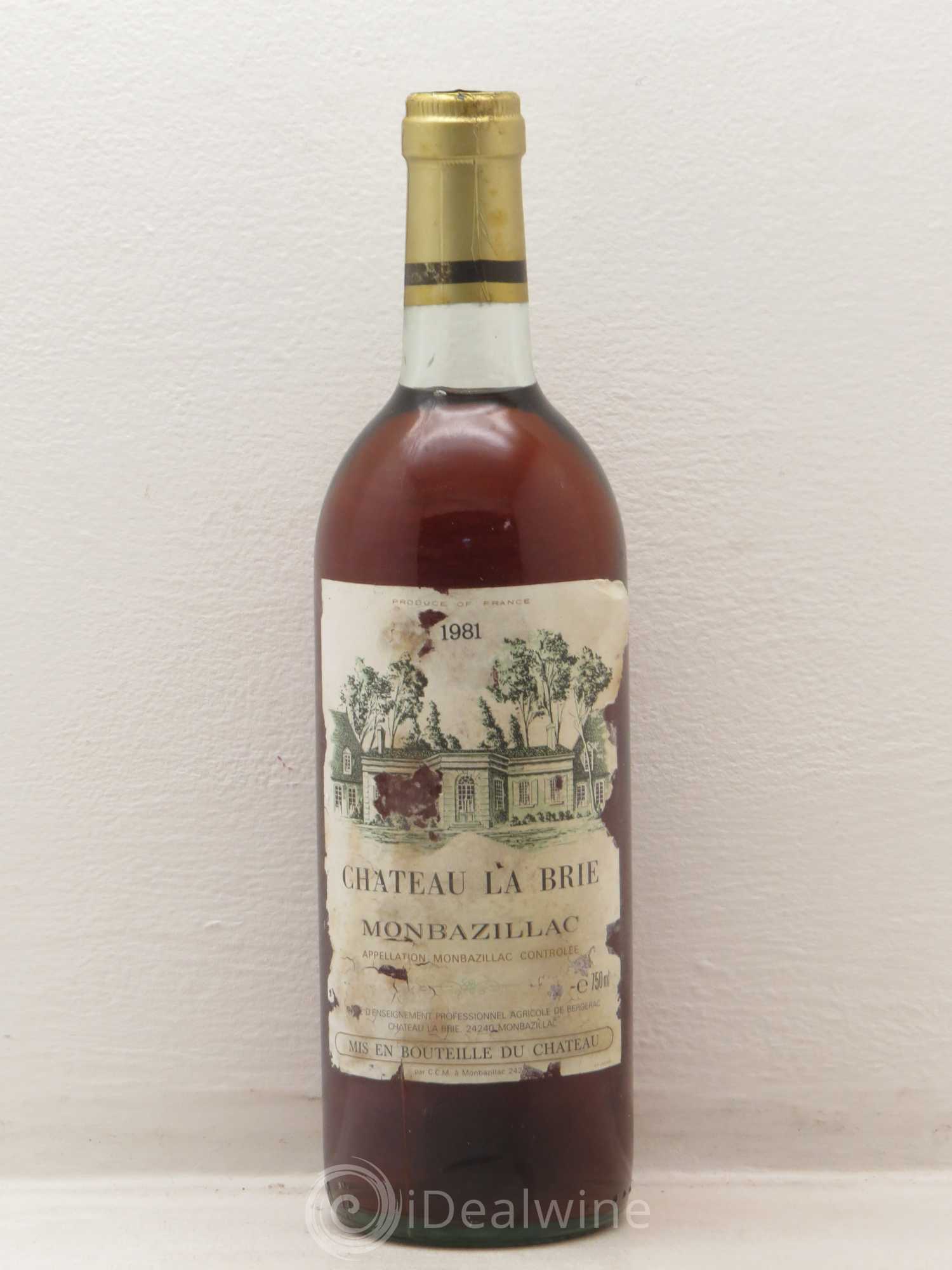 Monbazillac Château La Brie 1981 - Posten von 1 Flasche - 0