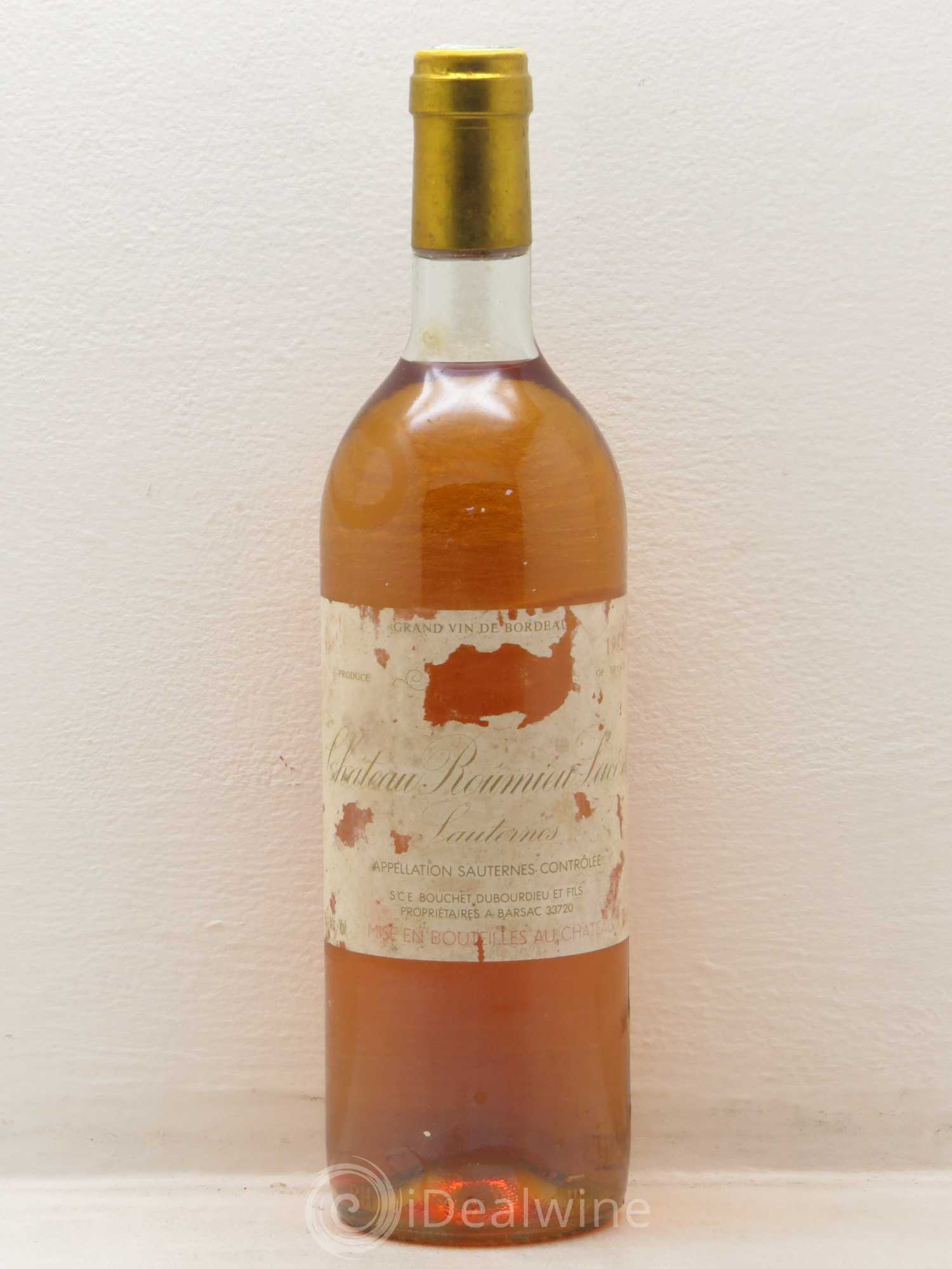 Château Roûmieu-Lacoste Cru Bourgeois 1982 - Posten von 1 Flasche - 0