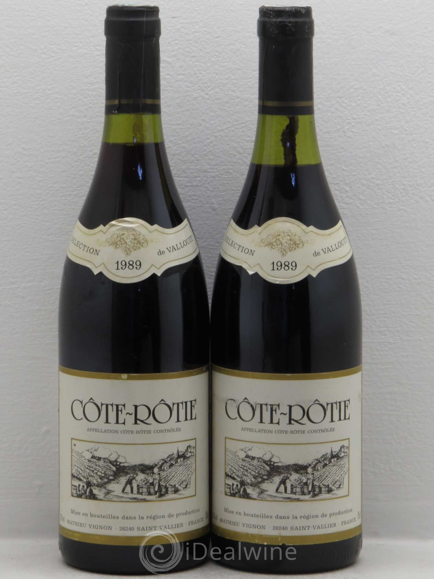 Côte-Rôtie Sélection de Vallouit 1989 - Posten von 2 Flaschen - 0