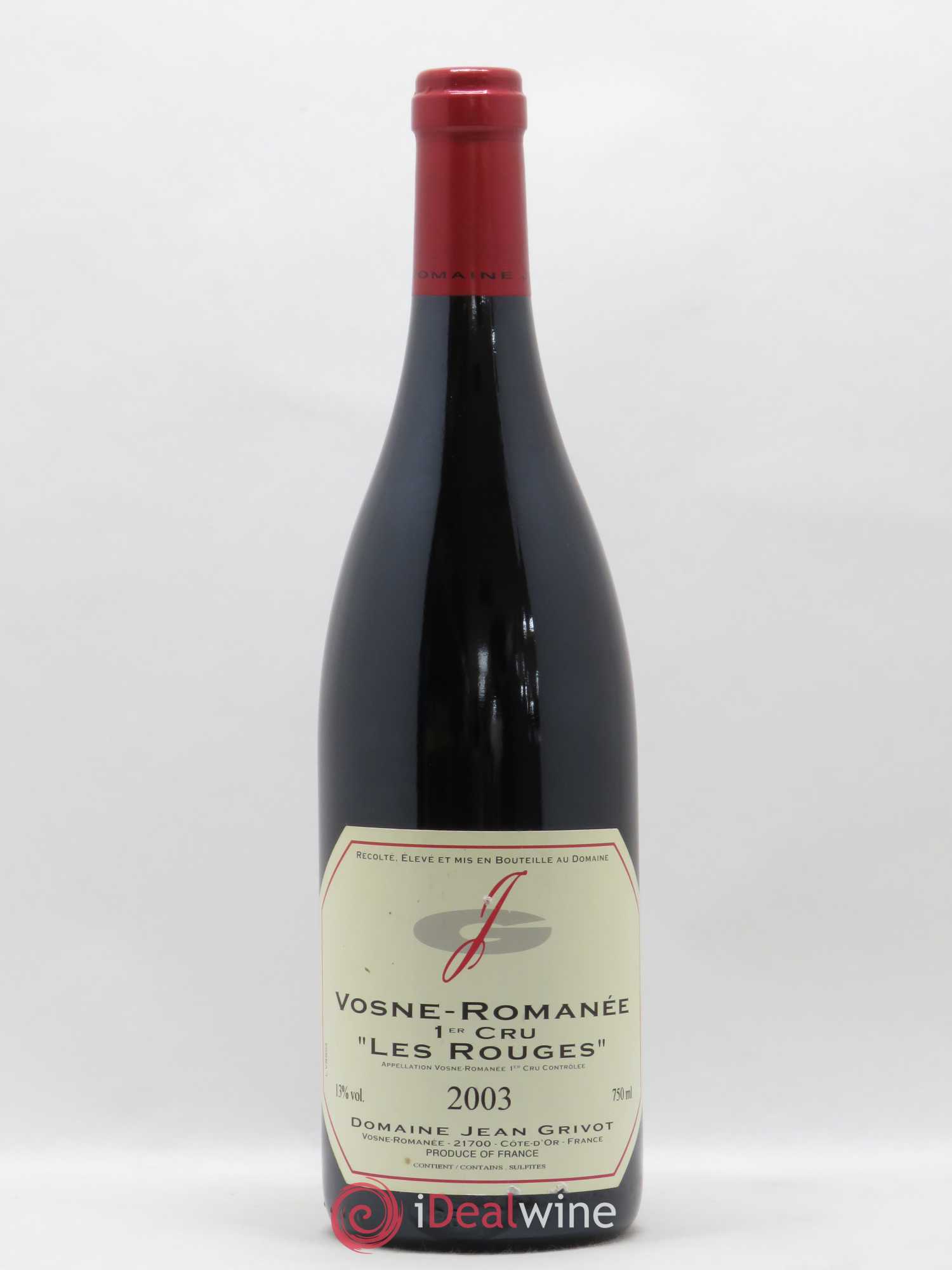 Vosne-Romanée 1er Cru Les Rouges Jean Grivot 2003 - Lotto di 1 bottiglia - 0