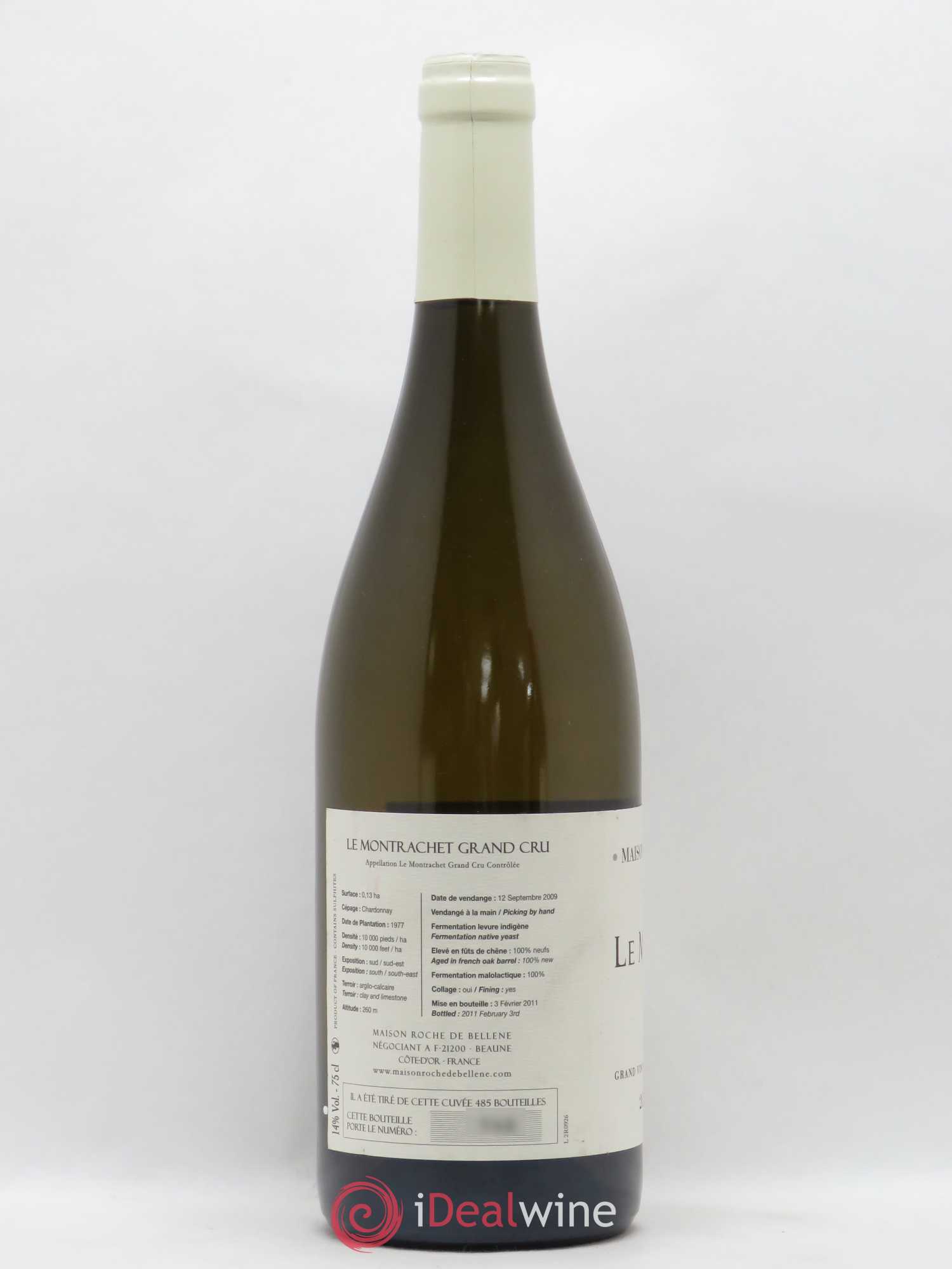 Montrachet Grand Cru Maison Roche de Bellene 2009 - Lot de 1 bouteille - 1