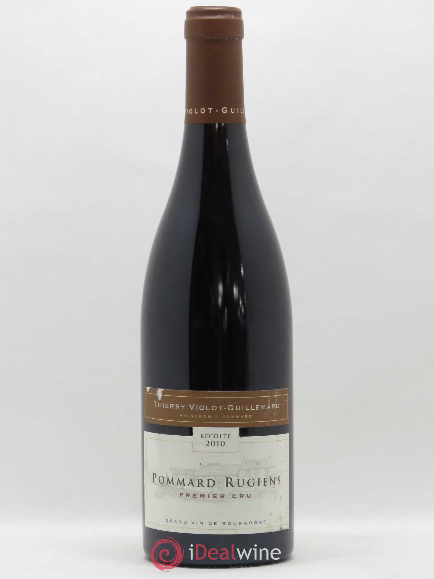 Pommard 1er Cru Rugiens Thierry Violot Guillemard 2010 - Lot de 1 bouteille - 0