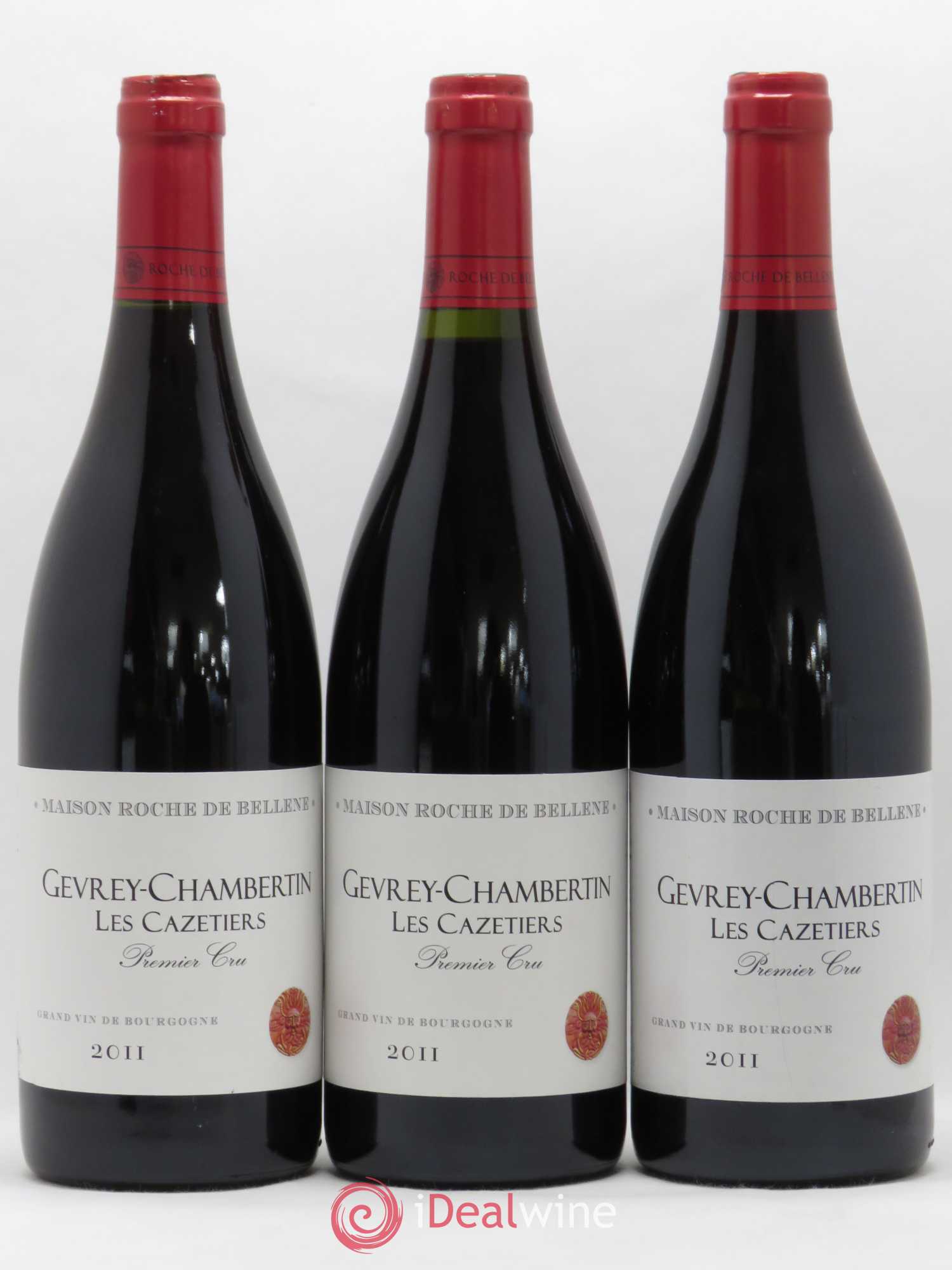 Gevrey-Chambertin 1er Cru Les Cazetiers Maison Roche de Bellene 2011 - Posten von 3 Flaschen - 0