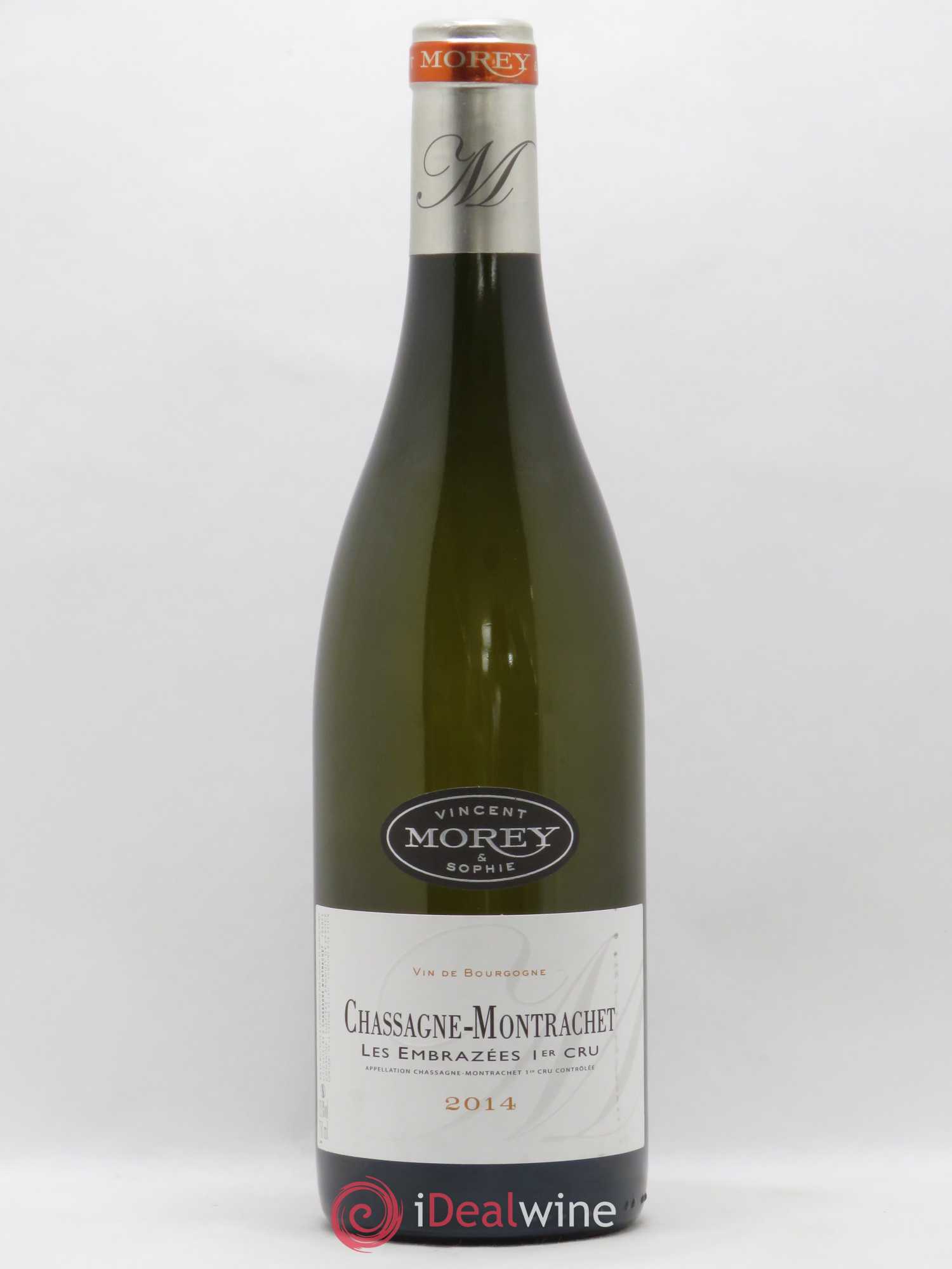 Chassagne-Montrachet 1er Cru Les Embrazées Vincent Morey 2014 - Posten von 1 Flasche - 0