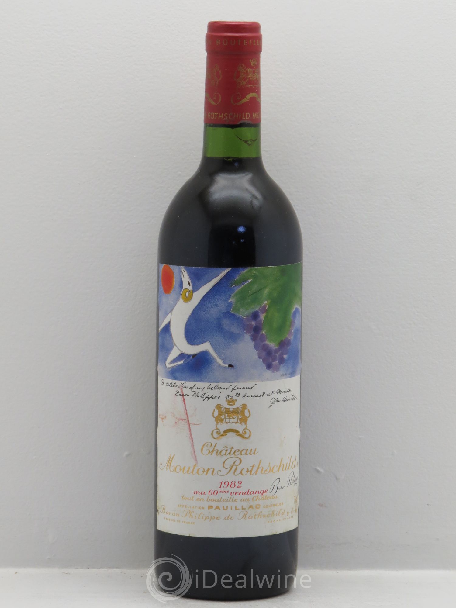 Château Mouton Rothschild 1er Grand Cru Classé 1982 - Lot de 1 bouteille - 0