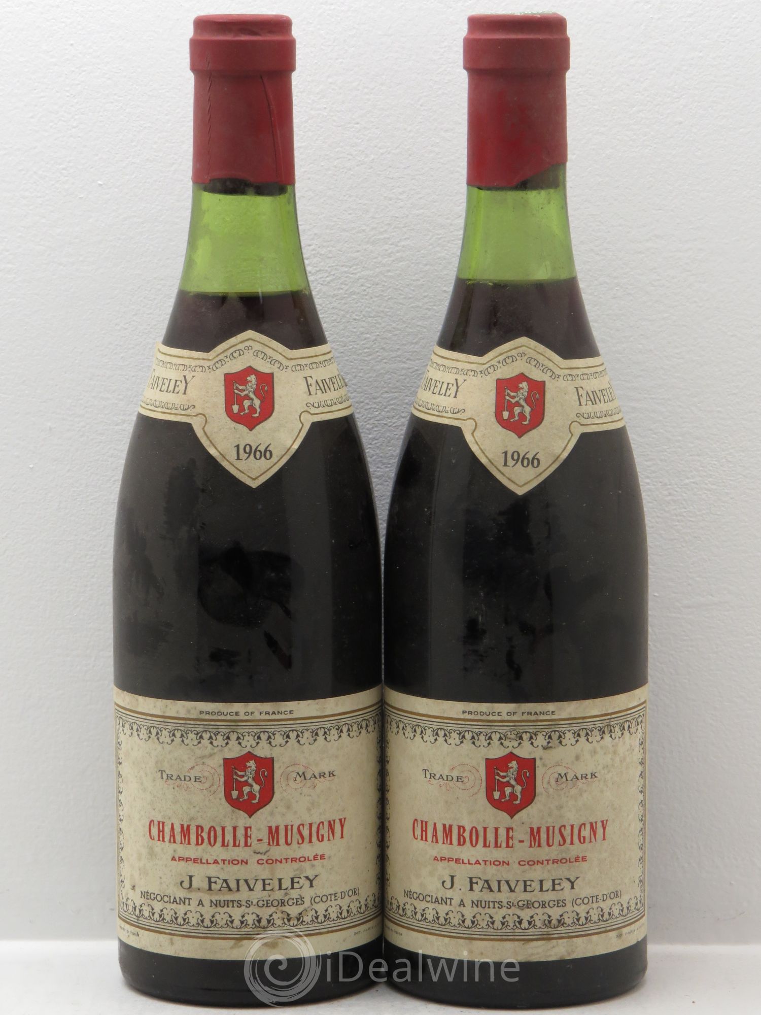 Chambolle-Musigny 1966 - Lot de 2 bouteilles - 0
