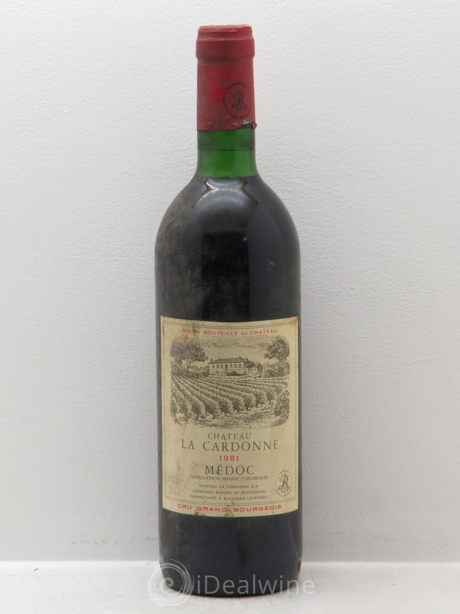 Château la Cardonne Cru Bourgeois 1981 - Lot de 1 bouteille - 0