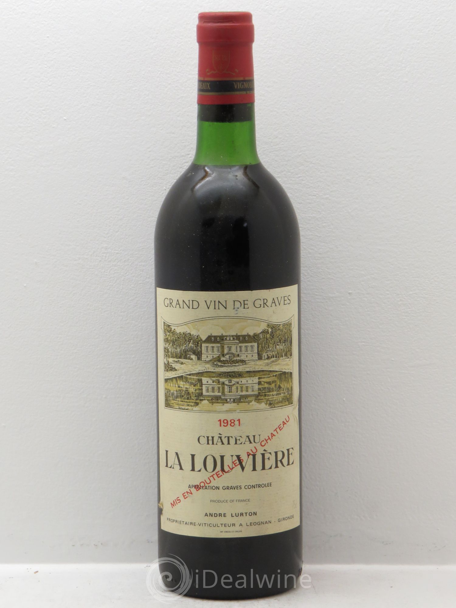Château la Louvière 1981 - Lot de 1 bouteille - 0