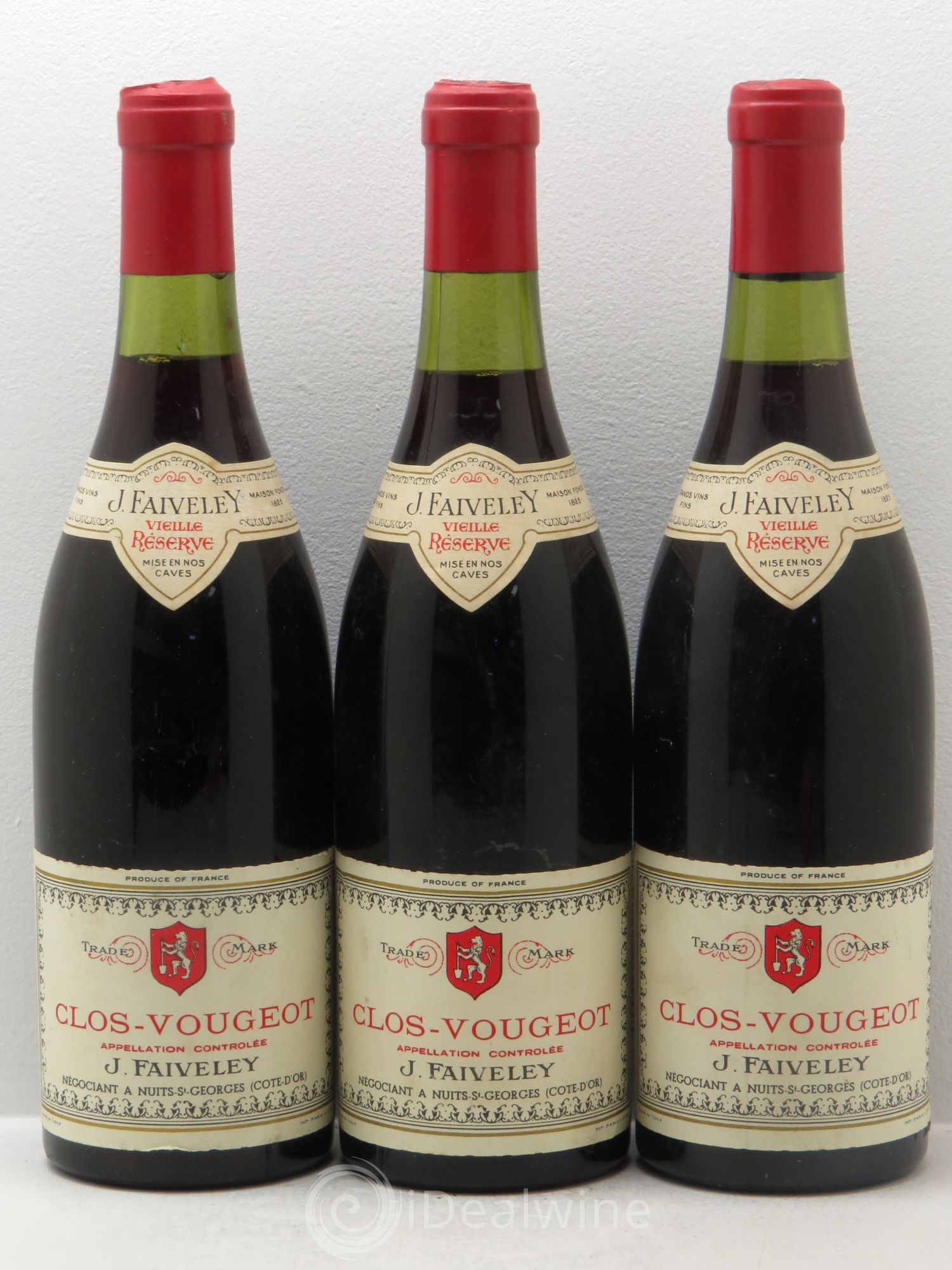 Clos de Vougeot Grand Cru Faiveley Vieille Réserve - Lot de 3 bouteilles - 0