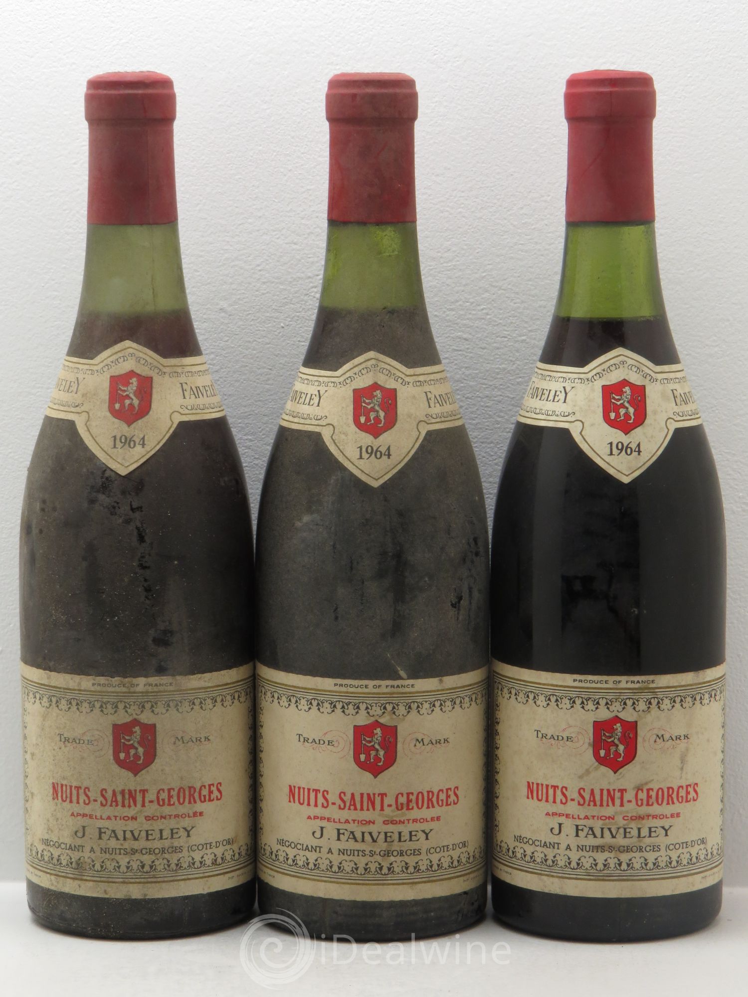 Nuits-Saint-Georges 1964 - Lot de 3 bouteilles - 0
