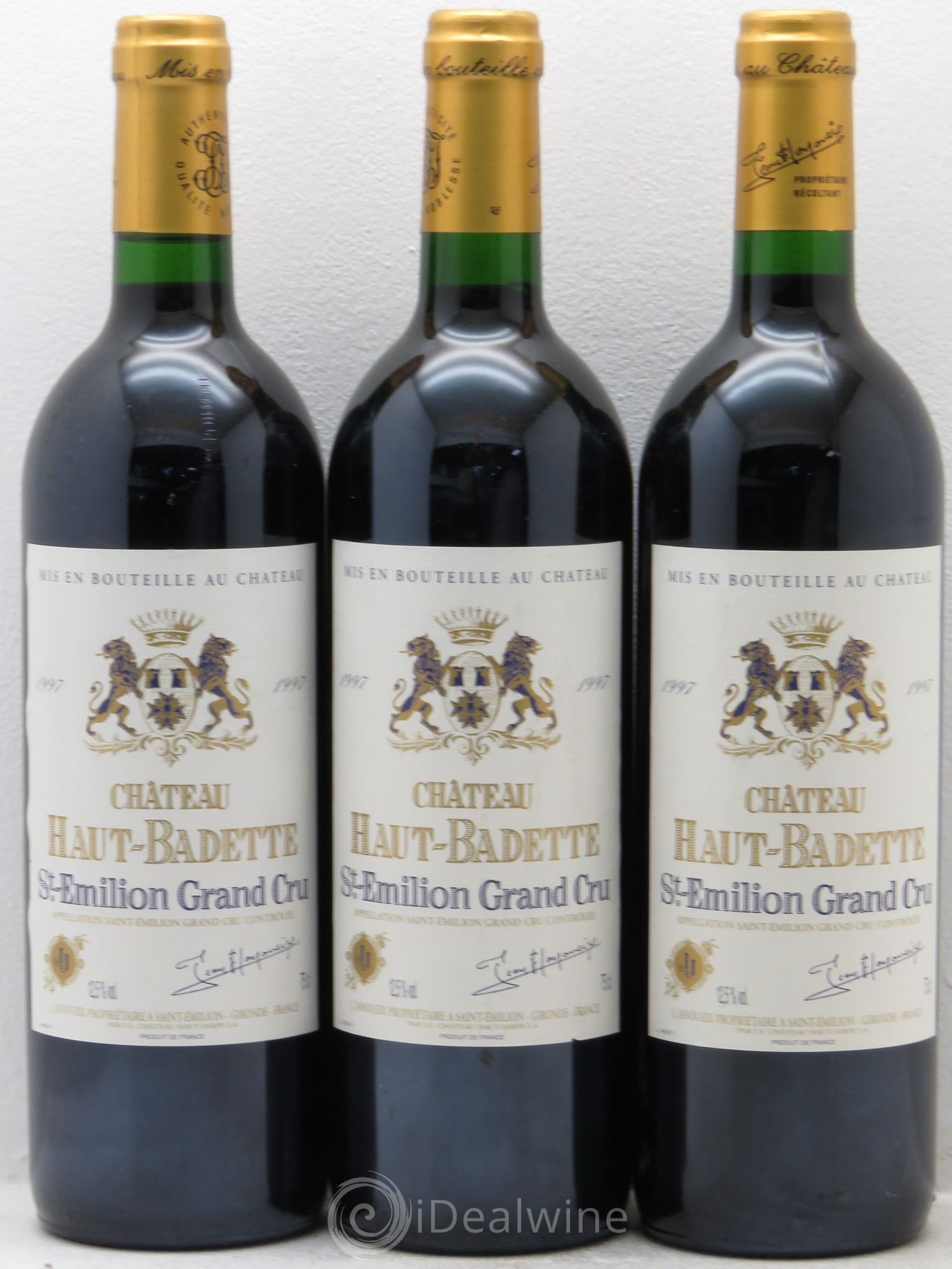 Saint-Émilion Château Haut-Badette Janoueix (sans prix de réserve) 1997 - Posten von 3 Flaschen - 0