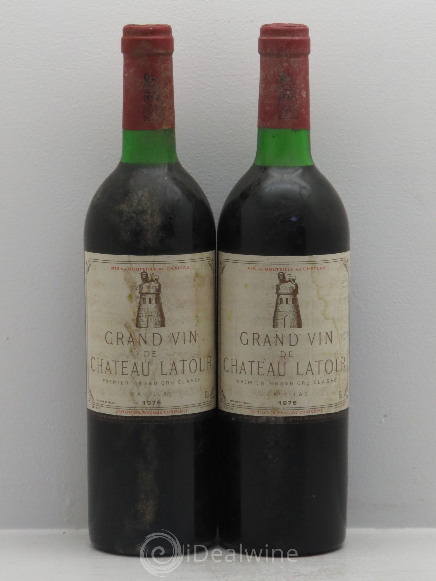 Château Latour 1er Grand Cru Classé 1976 - Lot de 2 bouteilles - 0