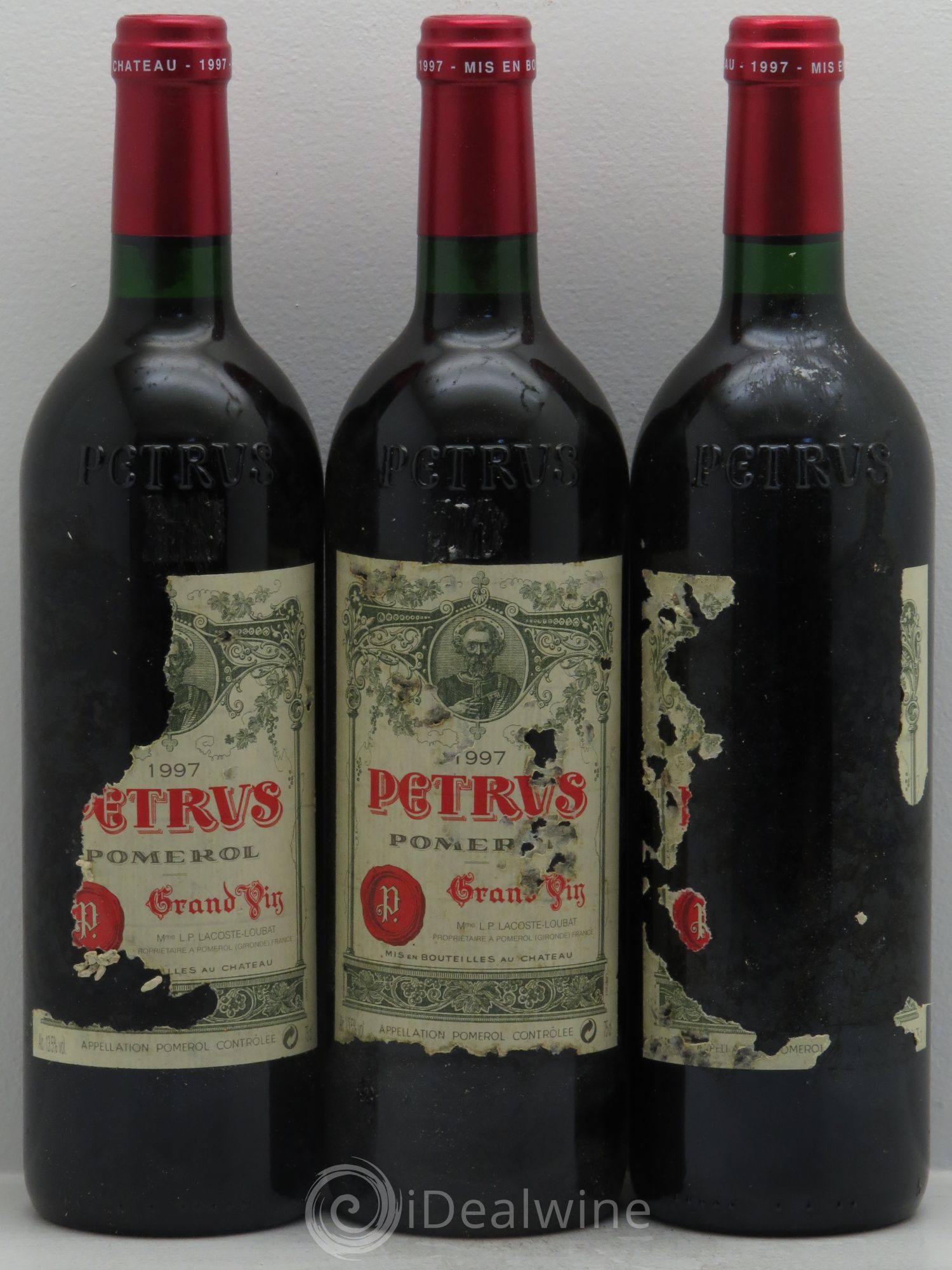 Petrus 1997 - Lot de 3 bouteilles - 0