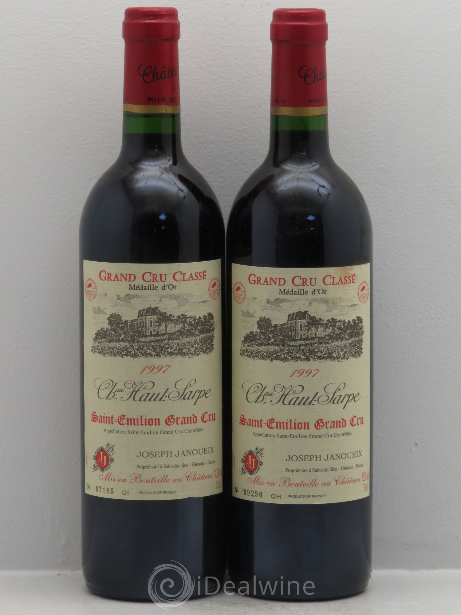 Château Haut Sarpe Grand Cru Classé 1997 - Lot de 2 bouteilles - 0