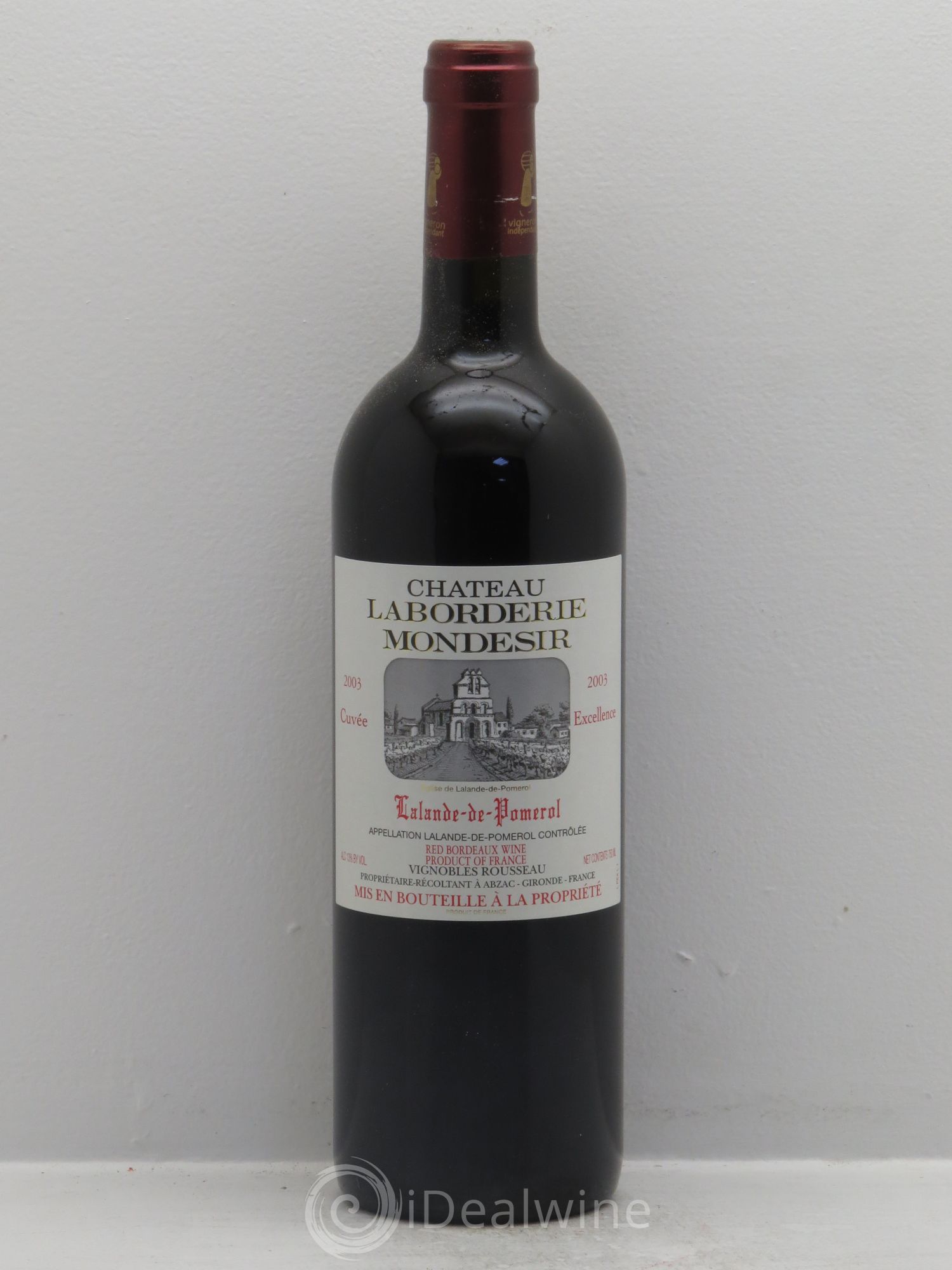 Bordeaux Château Laborderie Mondésir -cuvée Excellence- Lalande de Pomerol 2003 - Posten von 6 Flaschen - 0