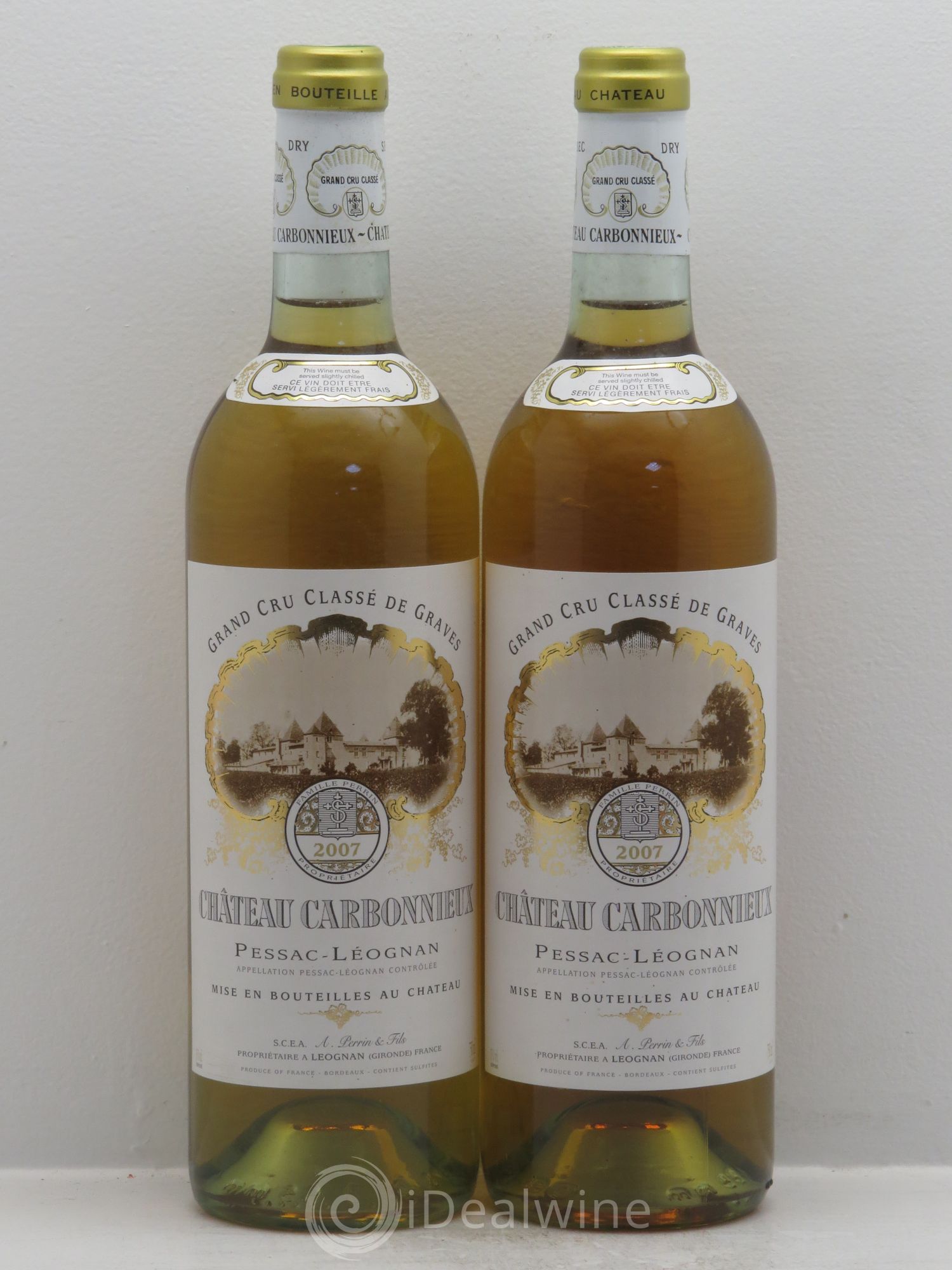Château Carbonnieux Cru Classé de Graves 2007 - Lot de 2 bouteilles - 0