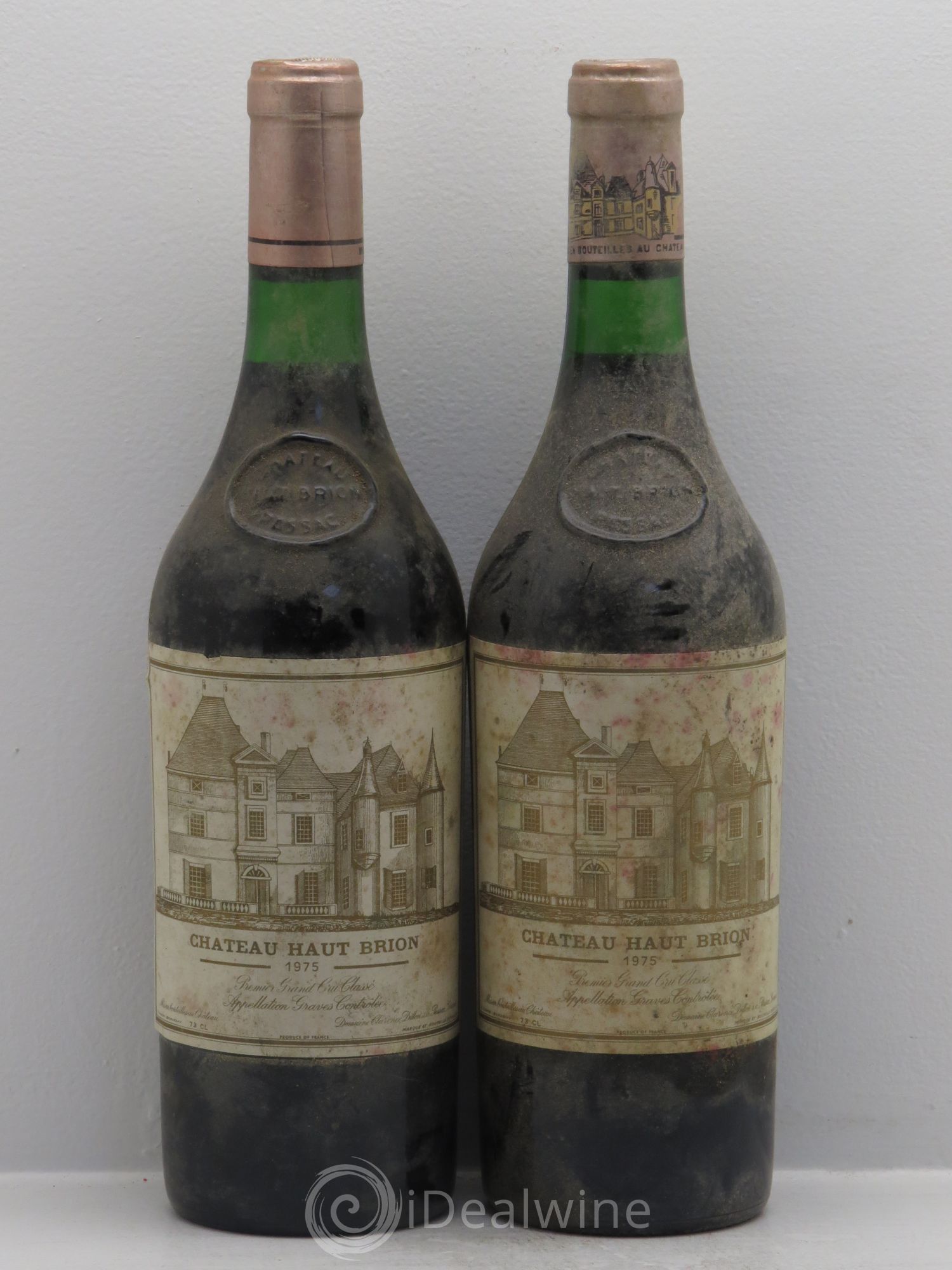 Château Haut Brion 1er Grand Cru Classé 1975 - Lot de 2 bouteilles - 0