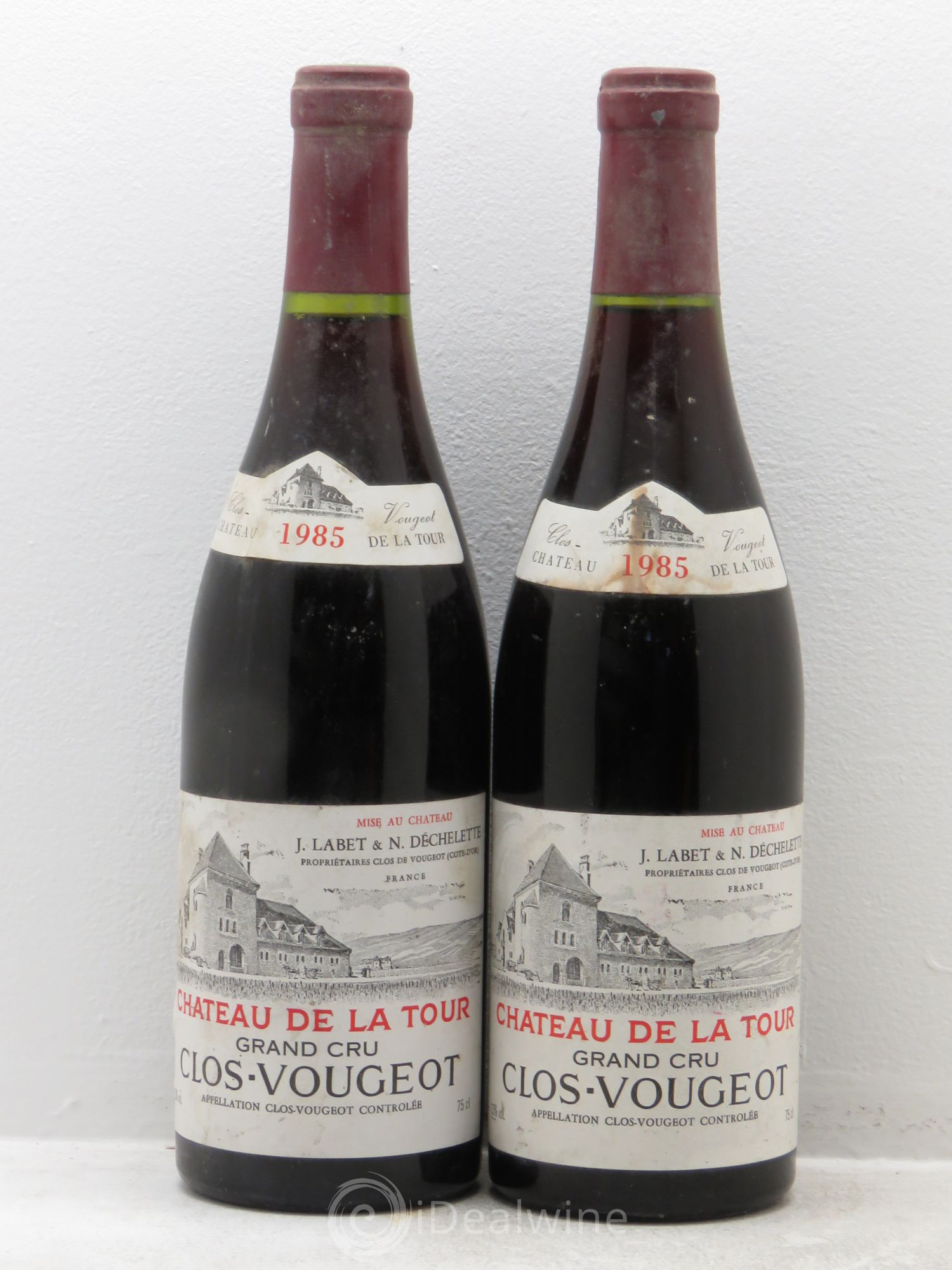 Clos de Vougeot Grand Cru Château de La Tour 1985 - Lot de 2 bouteilles - 0
