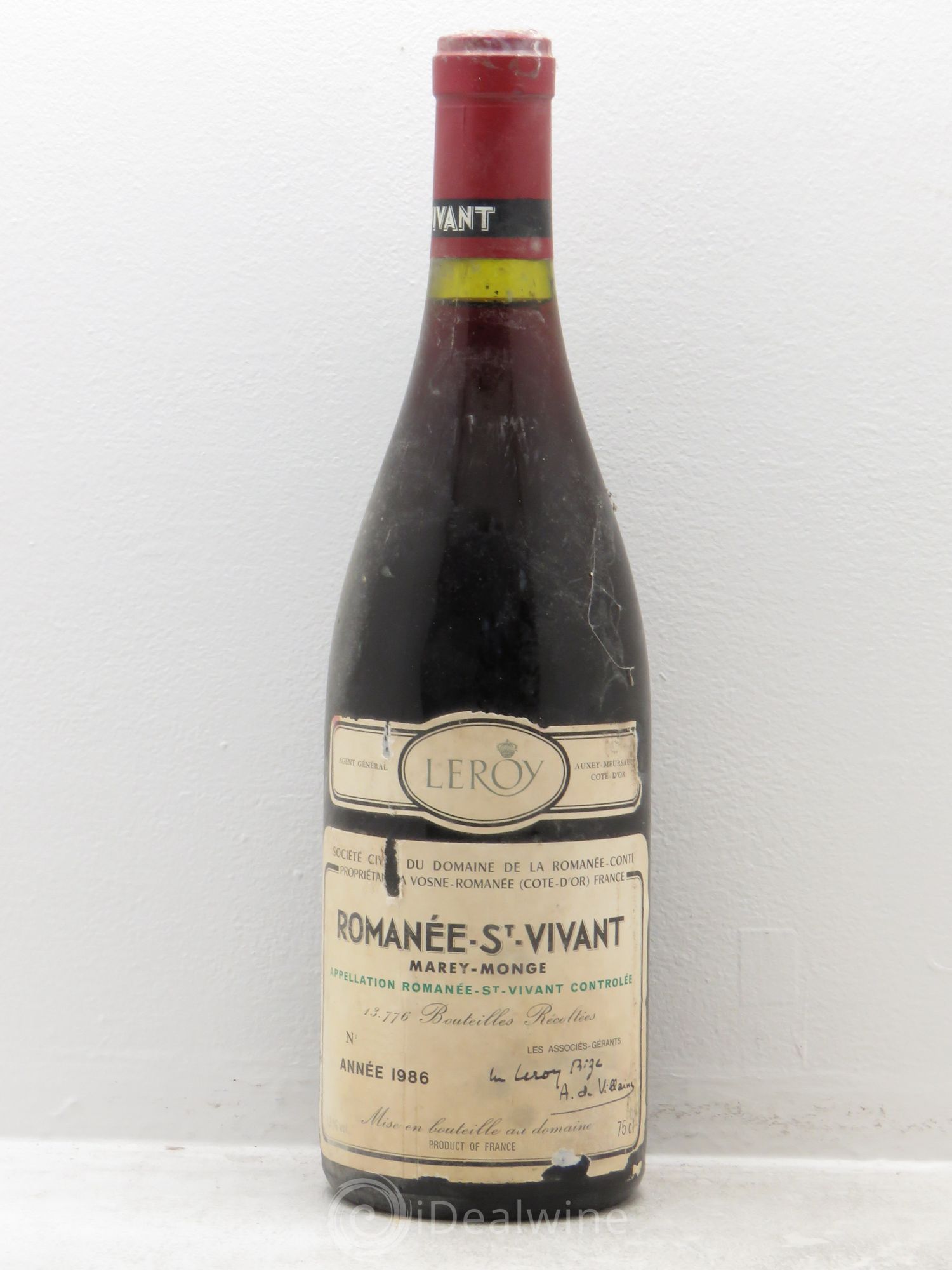 Romanée-Saint-Vivant Grand Cru Domaine de la Romanée-Conti 1986 - Lot de 1 bouteille - 0