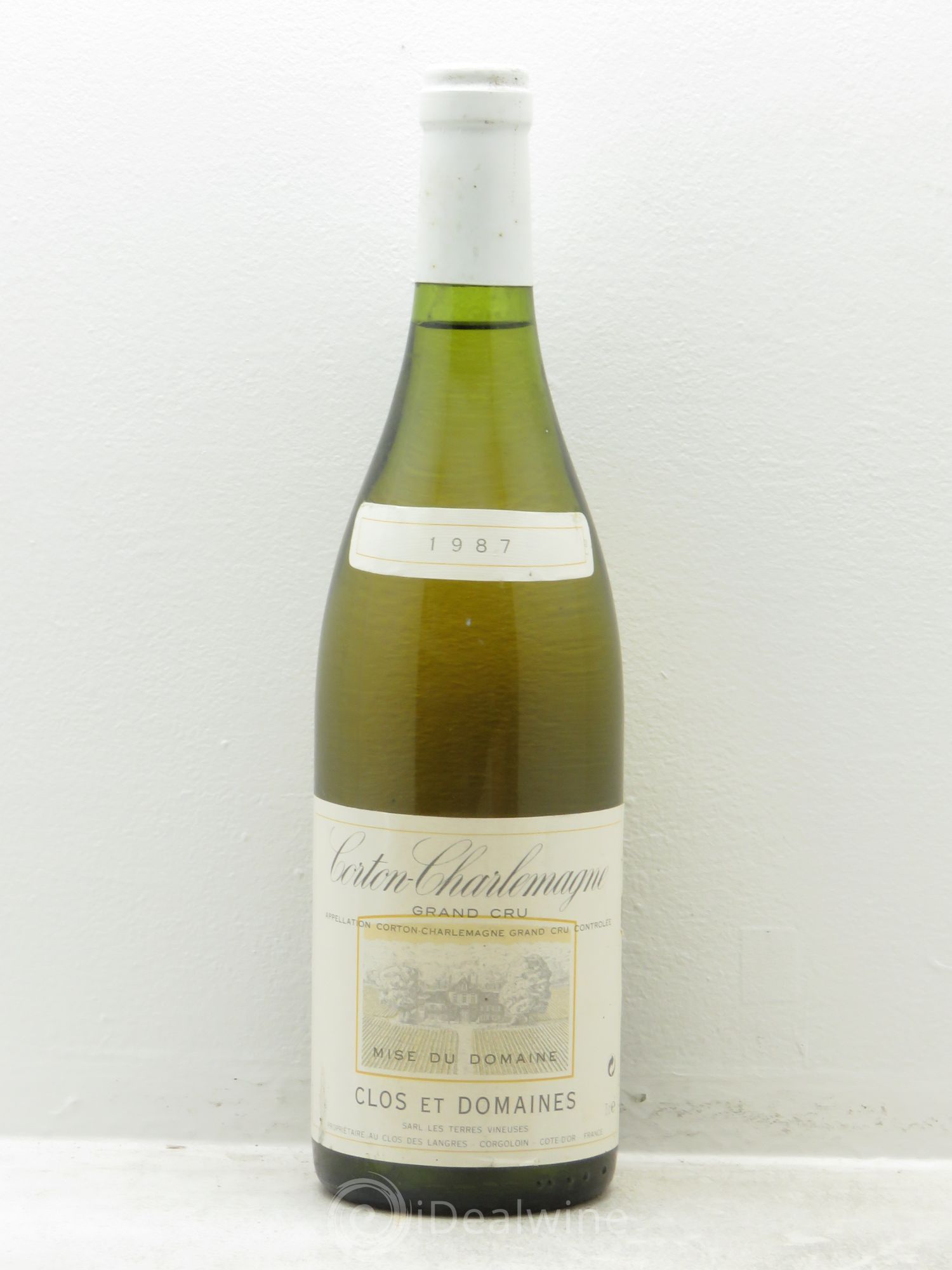 Corton-Charlemagne Grand Cru Les Terres Vineuses Clos et Domaines 1987 - Lotto di 1 bottiglia - 0