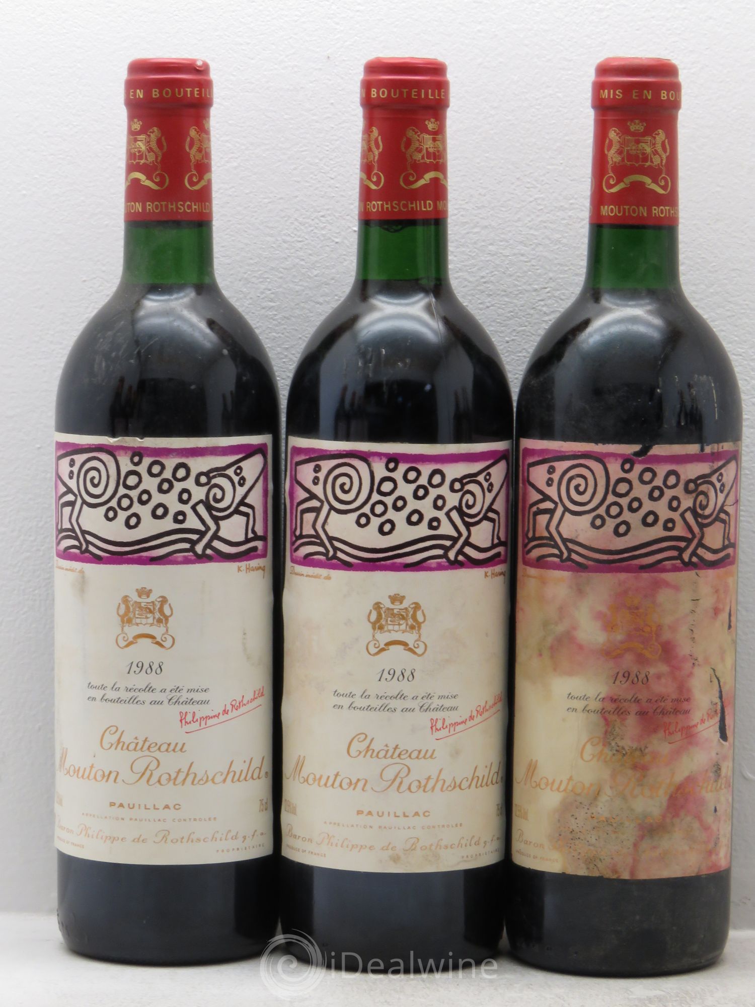 Château Mouton Rothschild 1er Grand Cru Classé 1988 - Lot de 12 bouteilles - 2