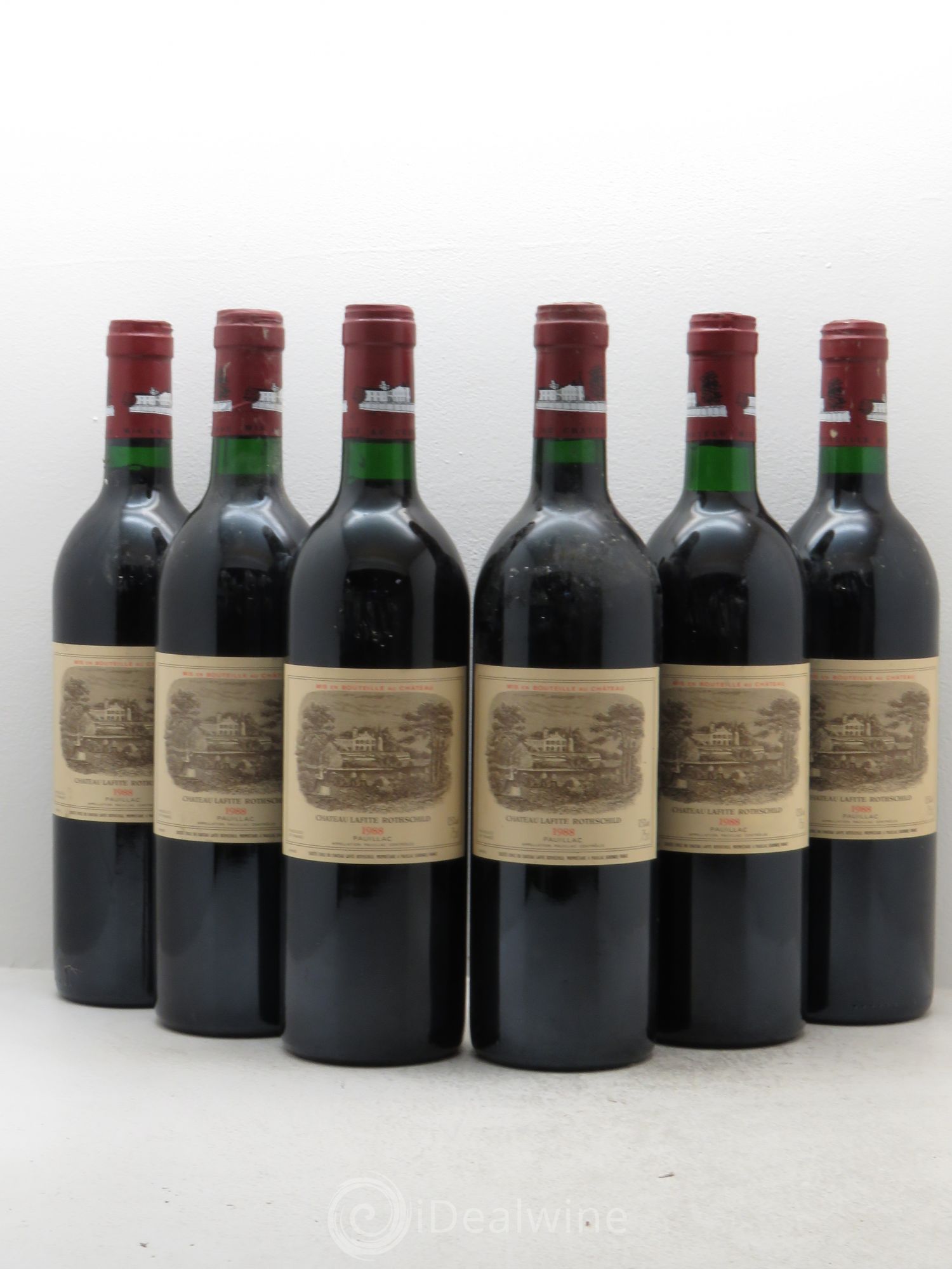 Château Lafite Rothschild 1er Grand Cru Classé 1988 - Lot de 6 bouteilles - 0