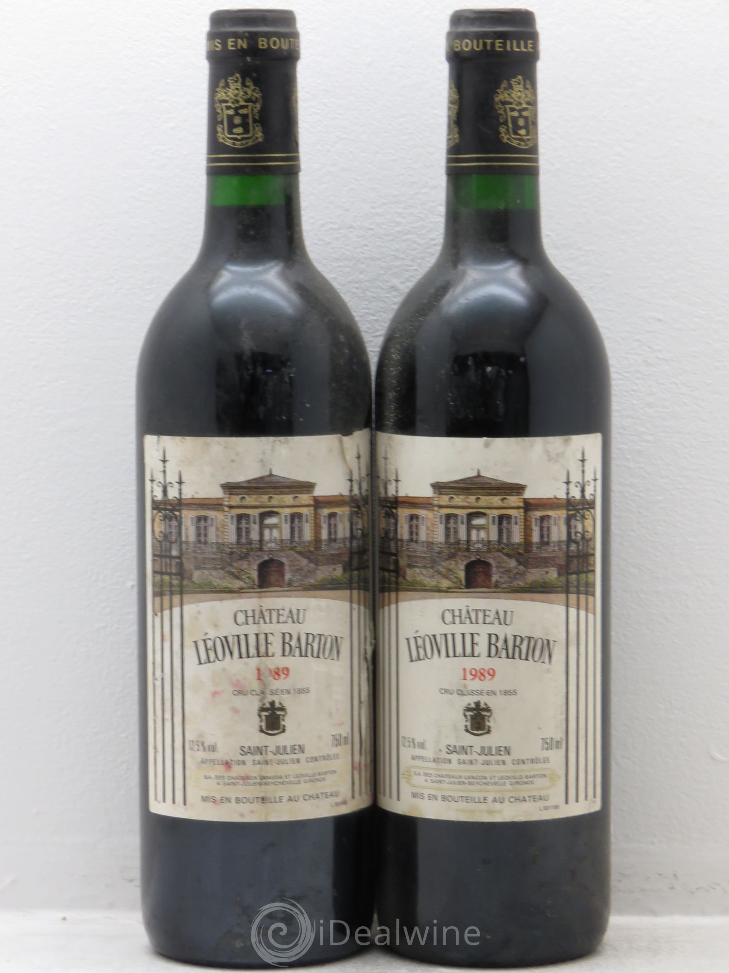 Château Léoville Barton 2ème Grand Cru Classé 1989 - Lot de 2 bouteilles - 0
