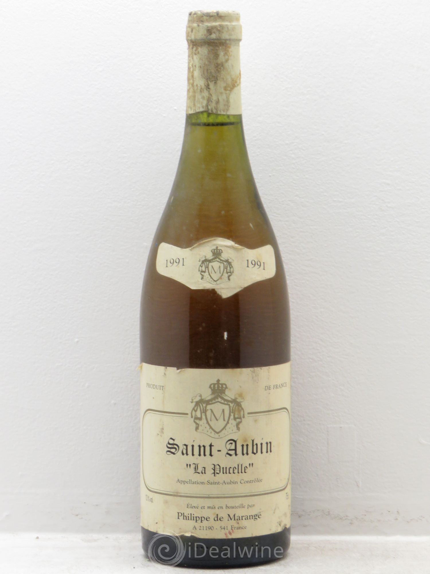 Saint-Aubin La Pucelle Philippe de Marange 1991 - Posten von 1 Flasche - 0