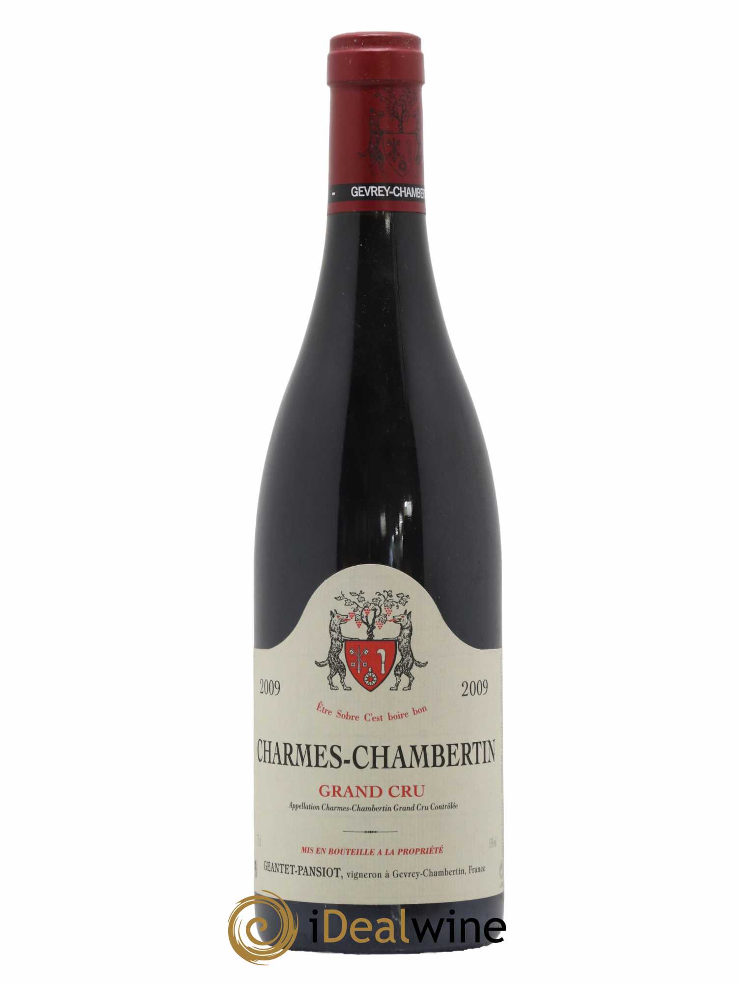 Charmes-Chambertin Grand Cru Geantet-Pansiot 2009 - Lot de 1 bouteille - 0