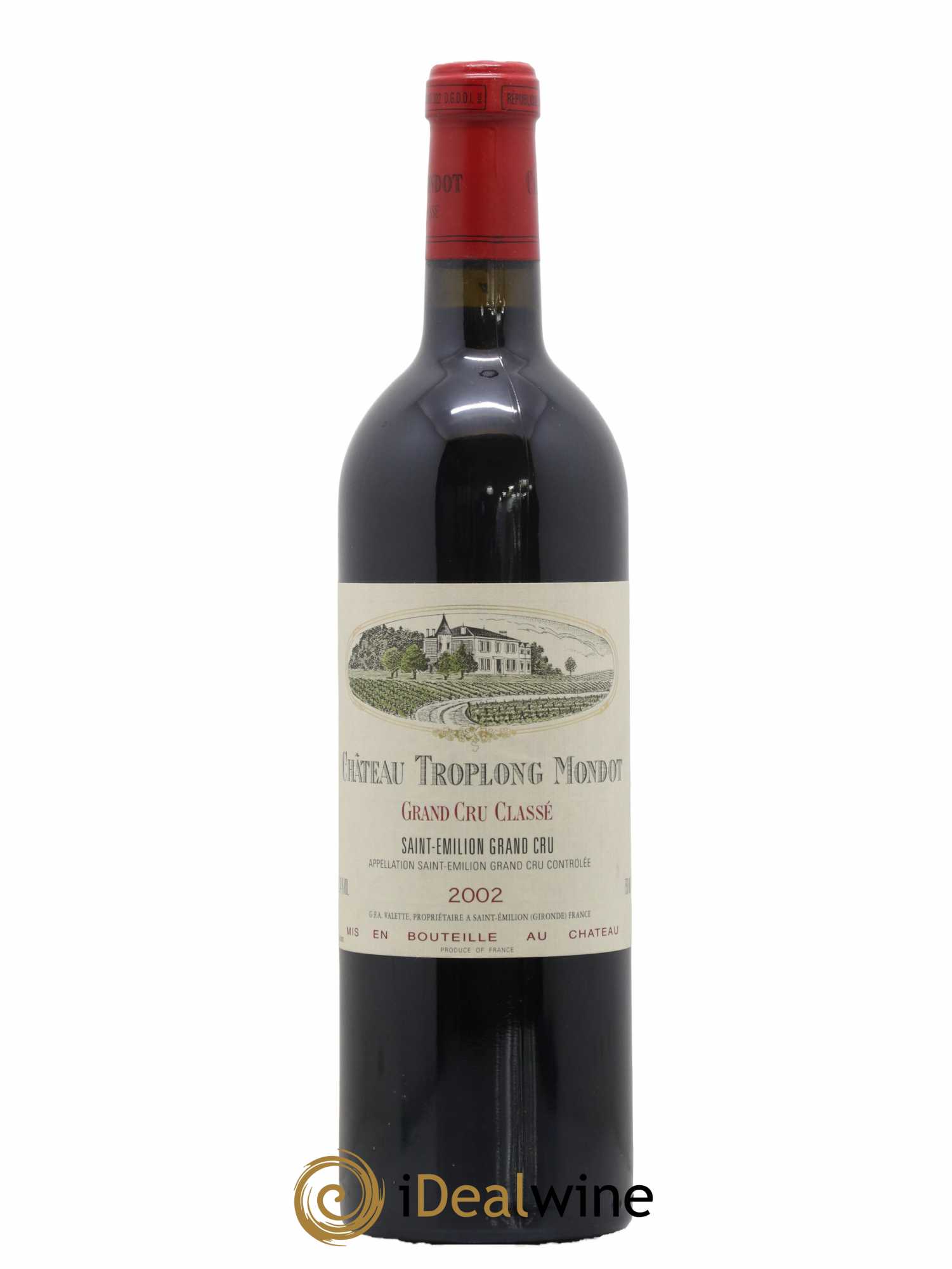 Château Troplong Mondot 1er Grand Cru Classé B 2002 - Lot de 1 bouteille - 0
