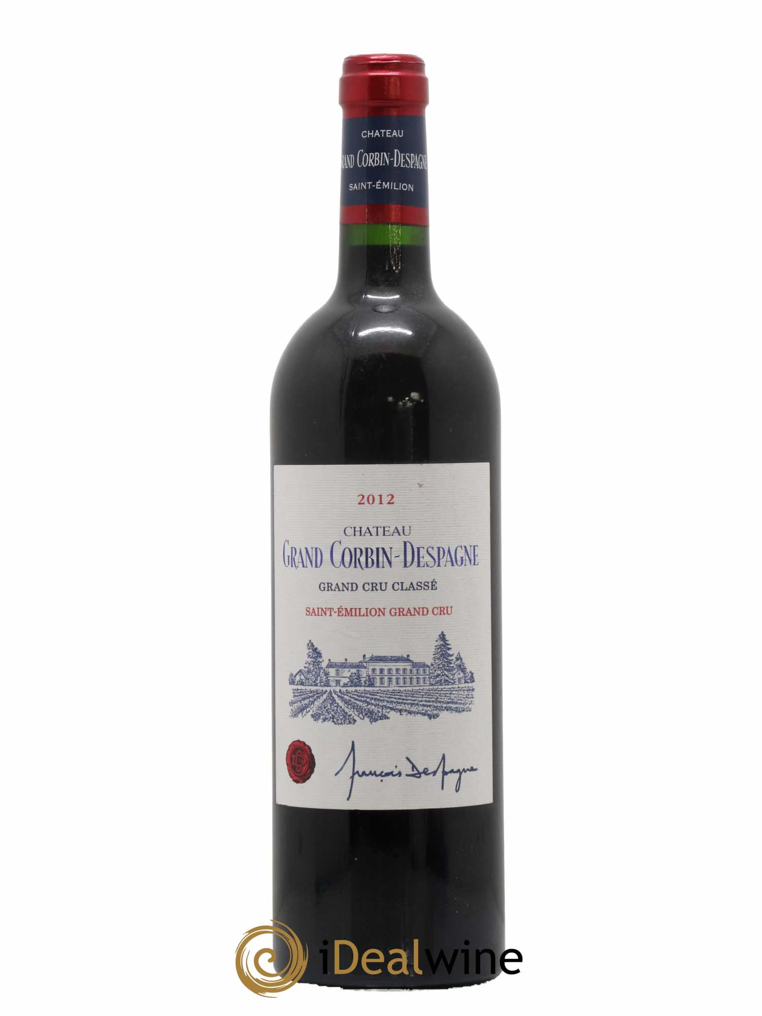 Château Grand Corbin Despagne Grand Cru Classé 2012 - Lot de 1 bouteille - 0