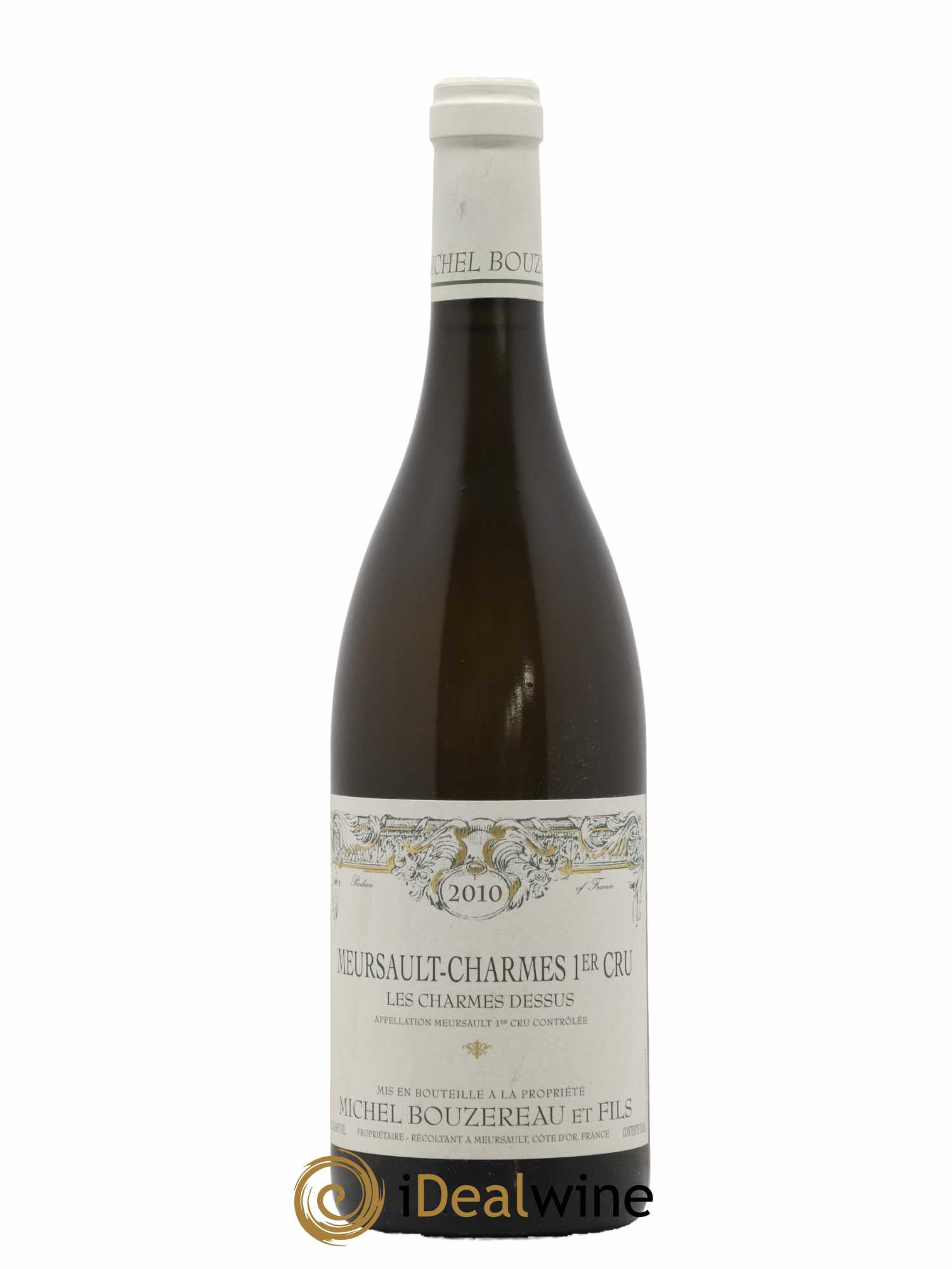 Meursault 1er Cru Charmes Les Charmes Dessus Michel Bouzereau et Fils (Domaine) 2010 - Lot de 1 bouteille - 0