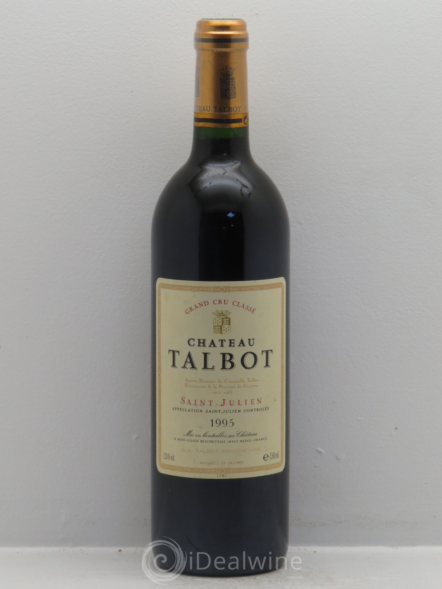 Château Talbot 4ème Grand Cru Classé 1995 - Lot de 1 bouteille - 0