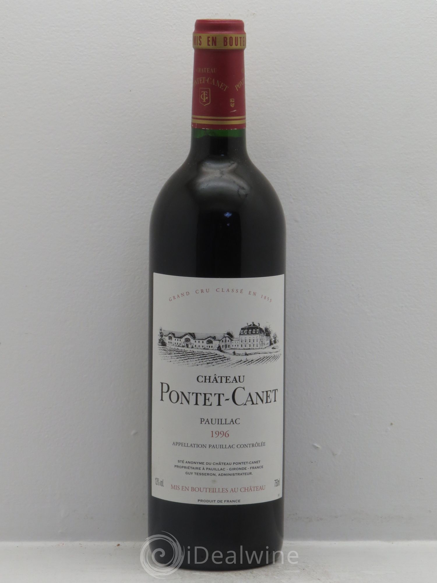 Château Pontet Canet 5ème Grand Cru Classé 1996 - Lot de 1 bouteille - 0