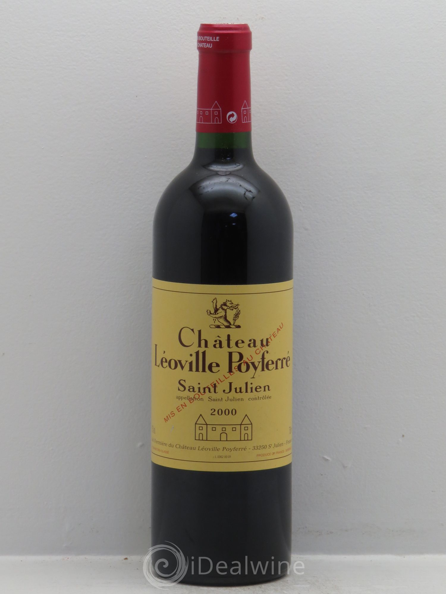 Château Léoville Poyferré 2ème Grand Cru Classé 2000 - Lot de 1 bouteille - 0