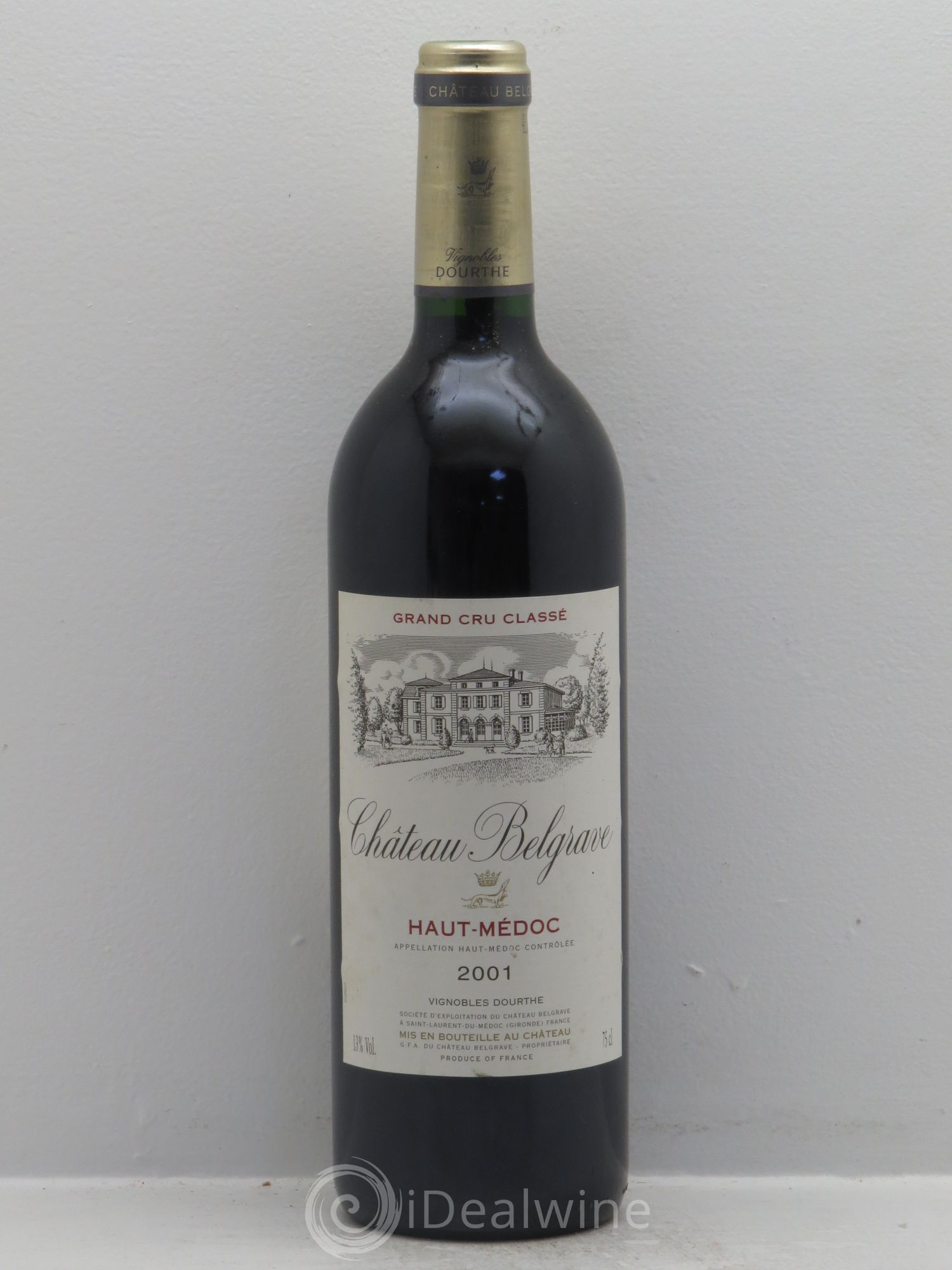 Château Belgrave 5ème Grand Cru Classé 2001 - Lot de 1 bouteille - 0