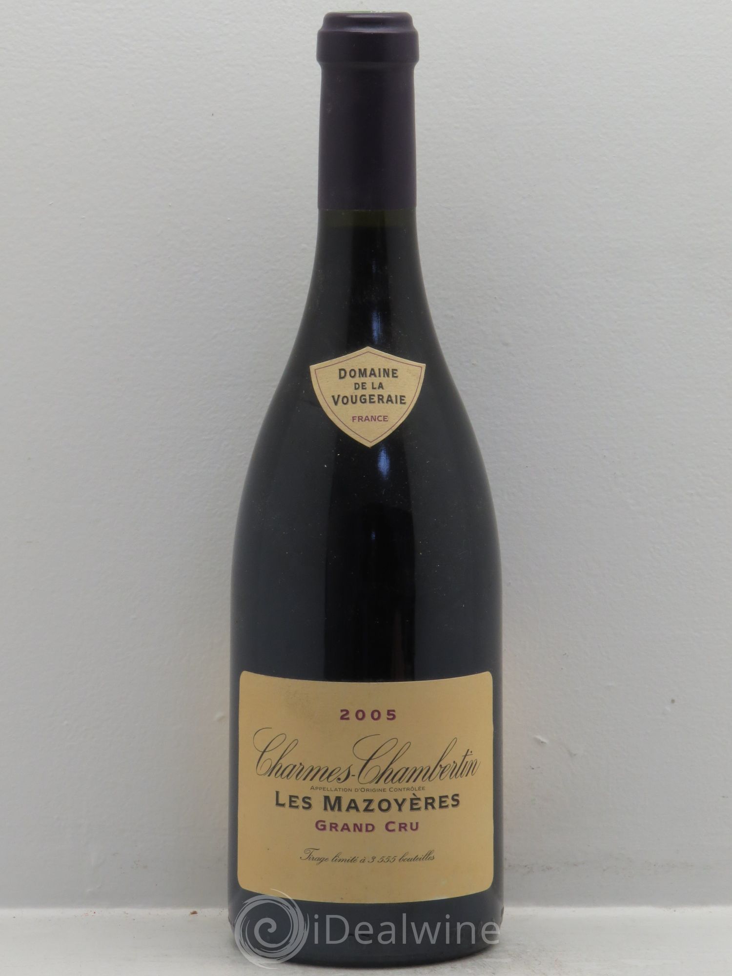 Charmes-Chambertin Grand Cru Domaine La Vougeraie 2005 - Posten von 1 Flasche - 0