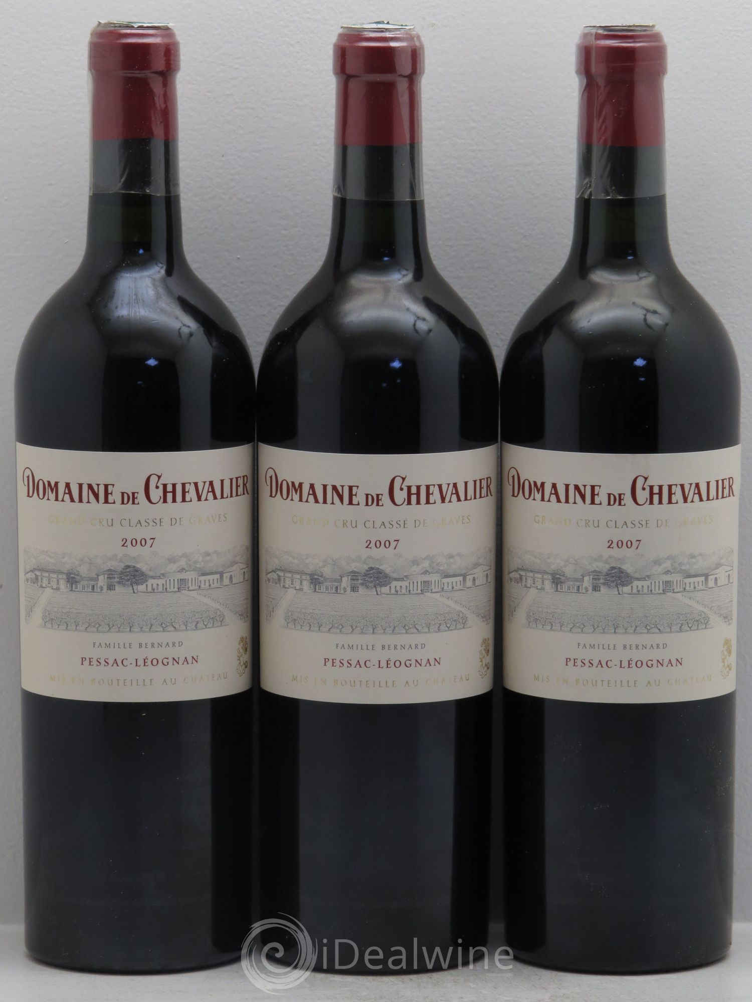 Domaine de Chevalier Cru Classé de Graves 2007 - Lot de 3 bouteilles - 0