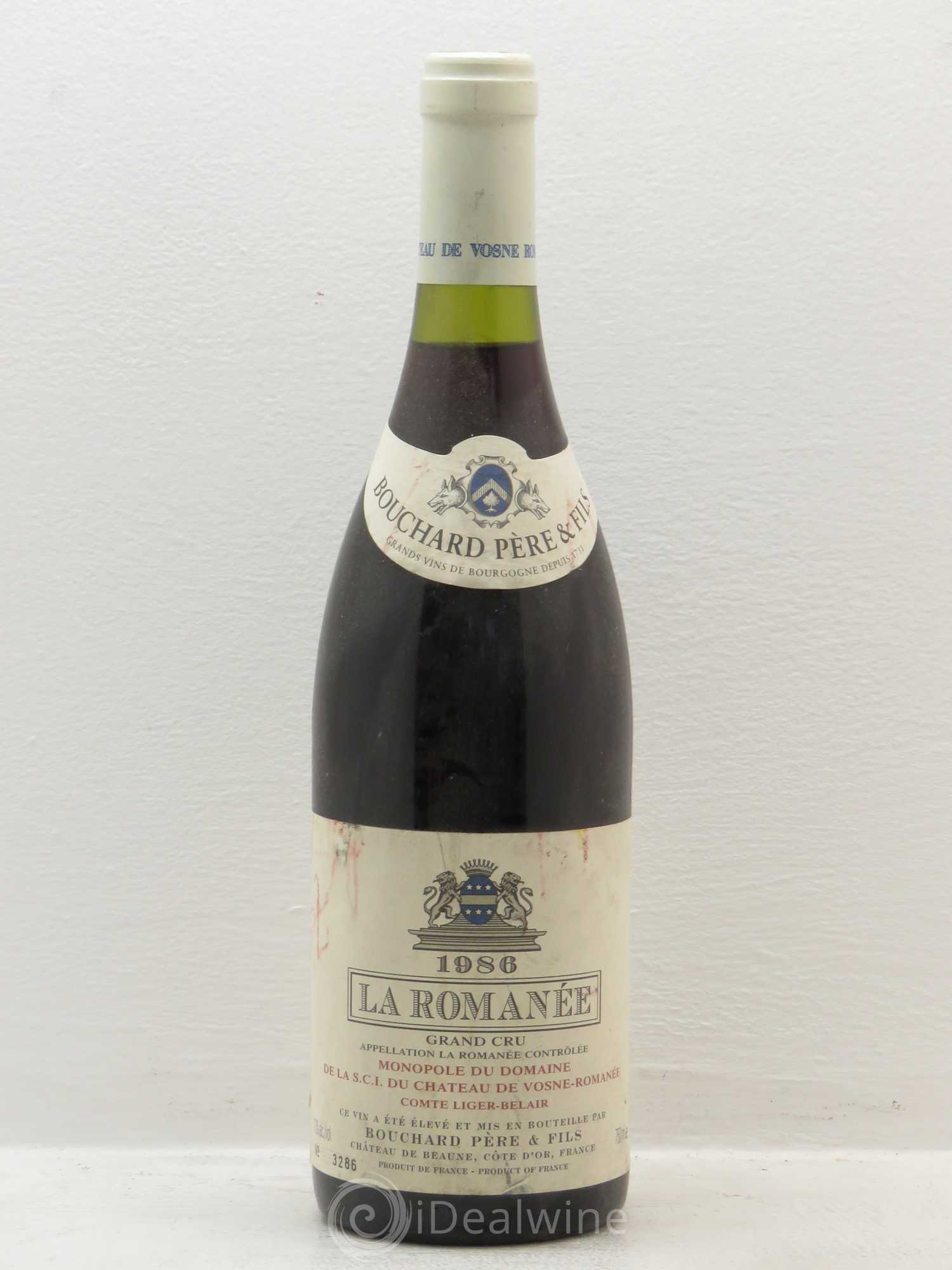 La Romanée Grand Cru Comte Liger-Belair (Domaine du) 1986 - Lot de 1 bouteille - 0