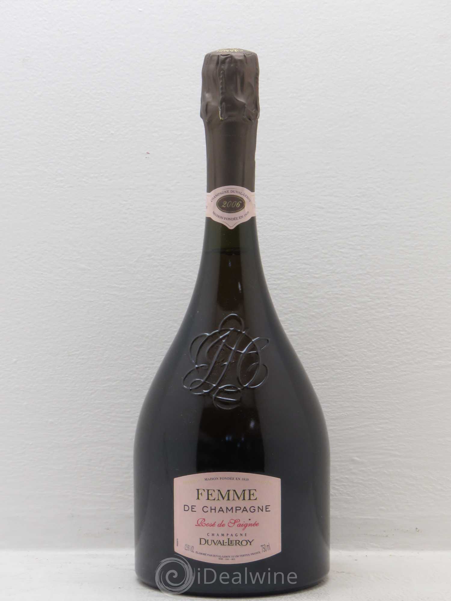 Champagne - Duval-Leroy Femme de Champagne Rosé de Saignée 2006 - Posten von 1 Flasche - 0