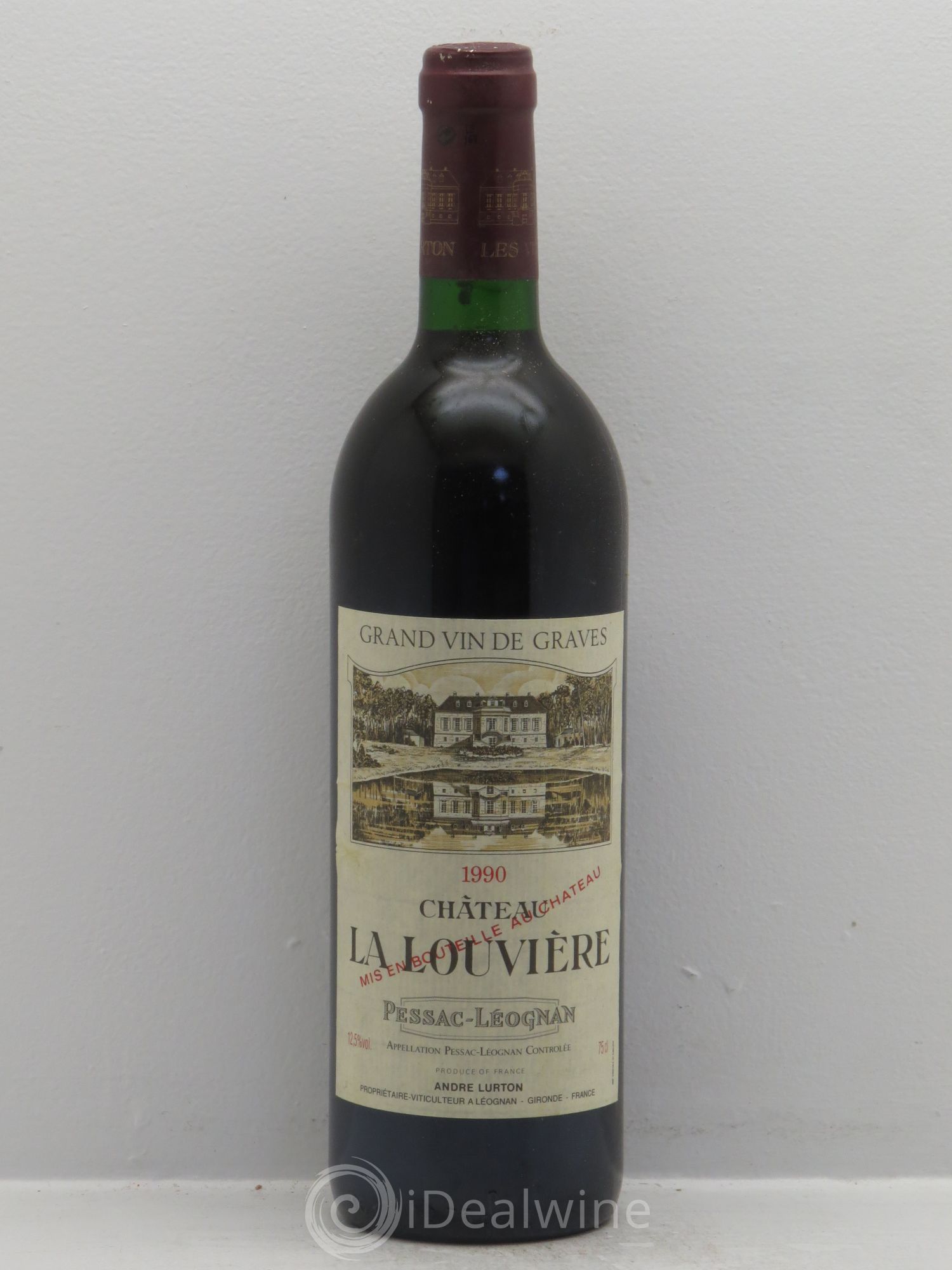 Château la Louvière 1990 - Lot de 1 bouteille - 0