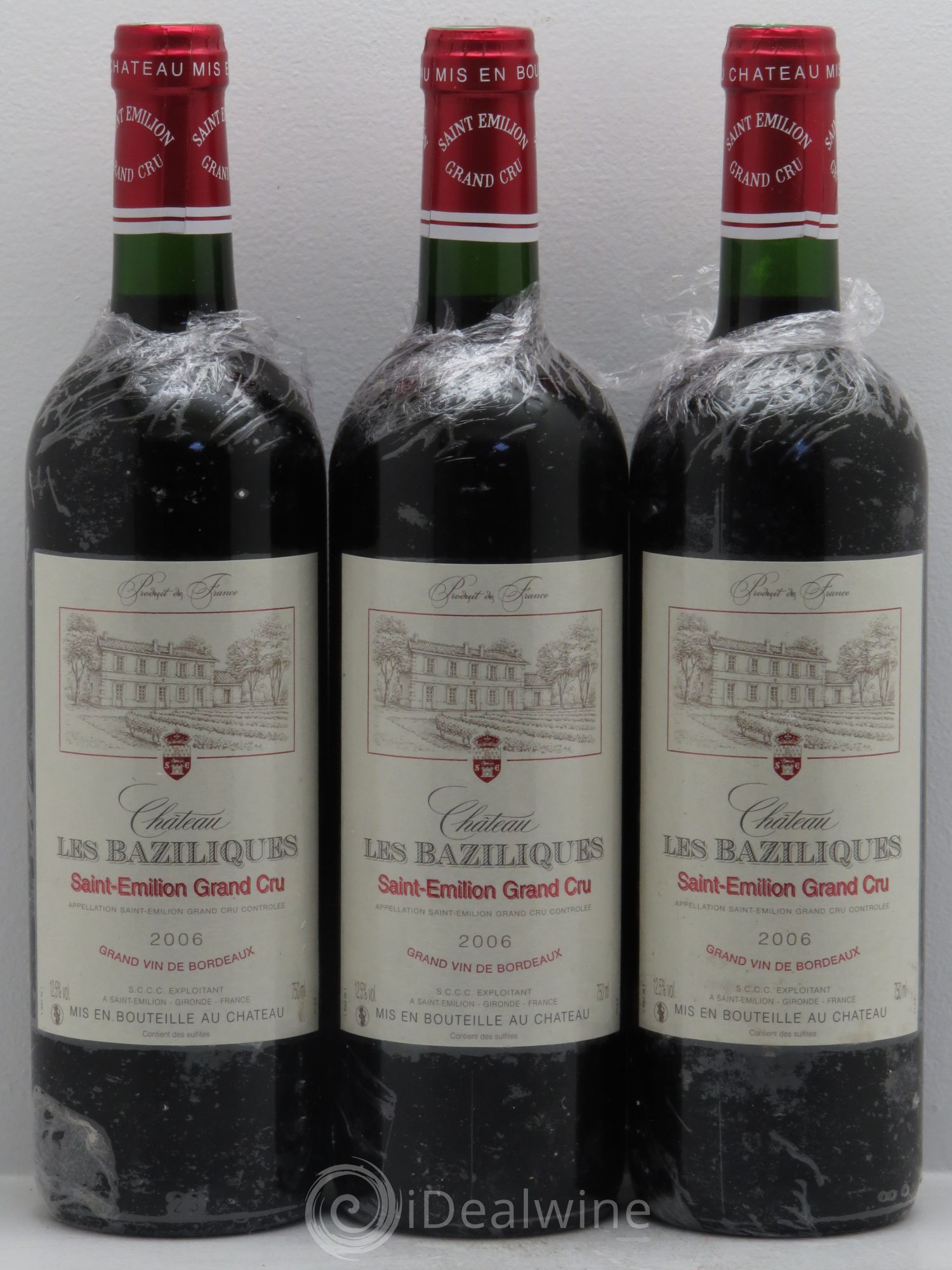 Saint-Émilion Château Les Baziliques -Grand cru (sans prix de réserve) 2006 - Posten von 3 Flaschen - 0