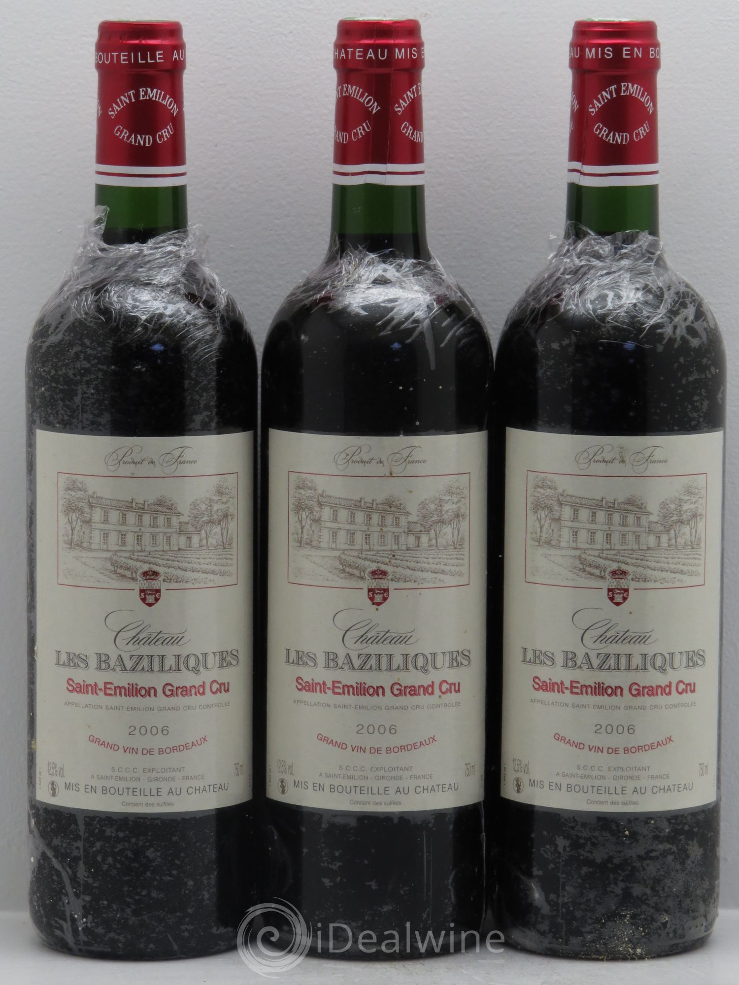 Saint-Émilion Château Les Baziliques -Grand cru (sans prix de réserve) 2006 - Posten von 3 Flaschen - 0