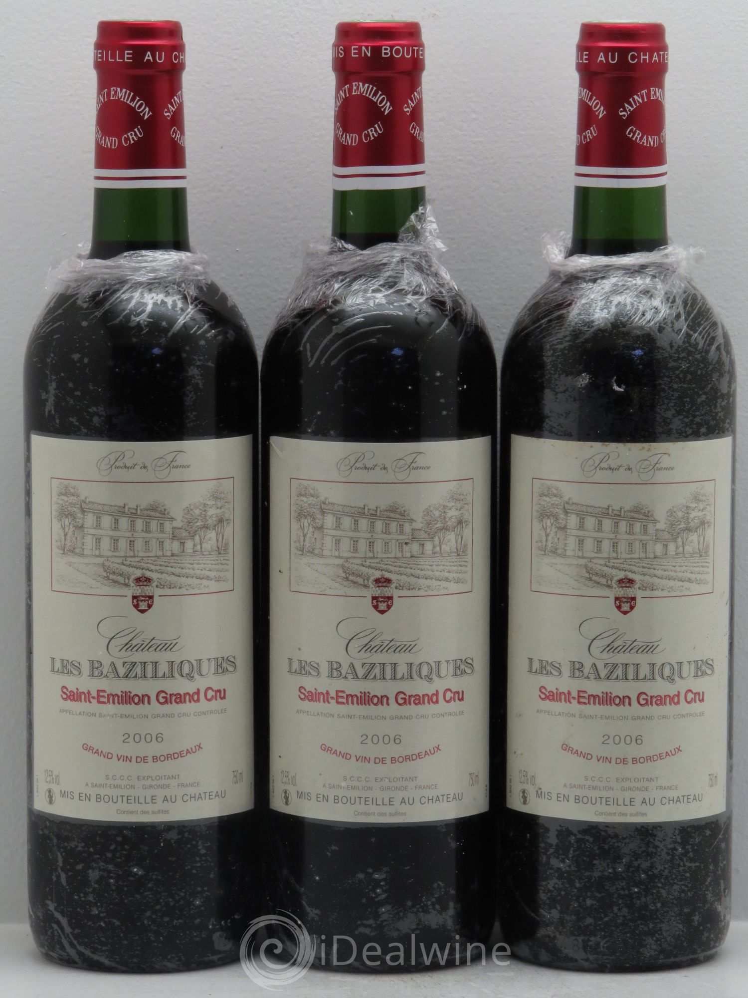 Saint-Émilion Château Les Baziliques -Grand cru (sans prix de réserve) 2006 - Posten von 3 Flaschen - 0