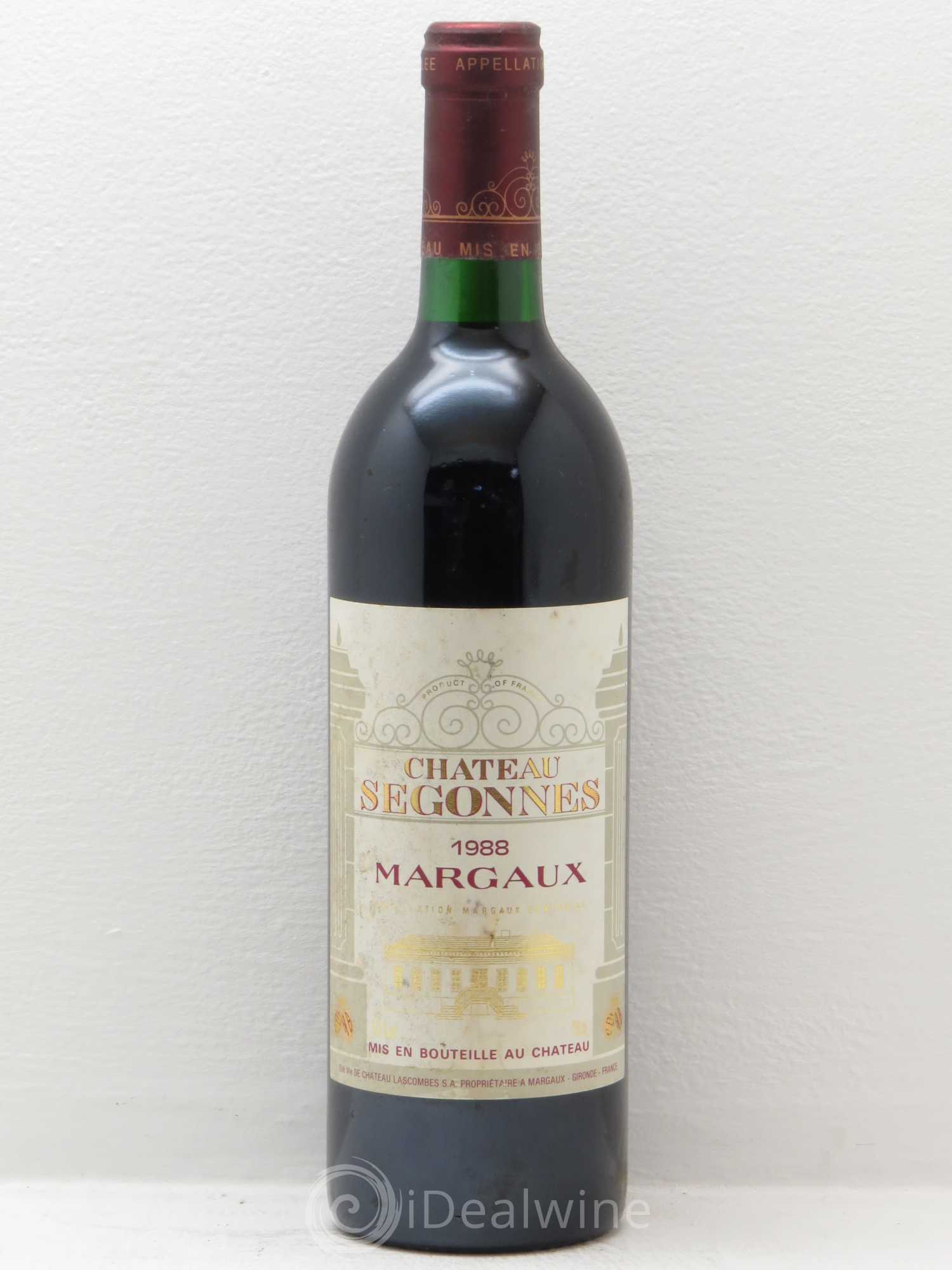 Château Segonnes 1988 - Lot de 1 bouteille - 0