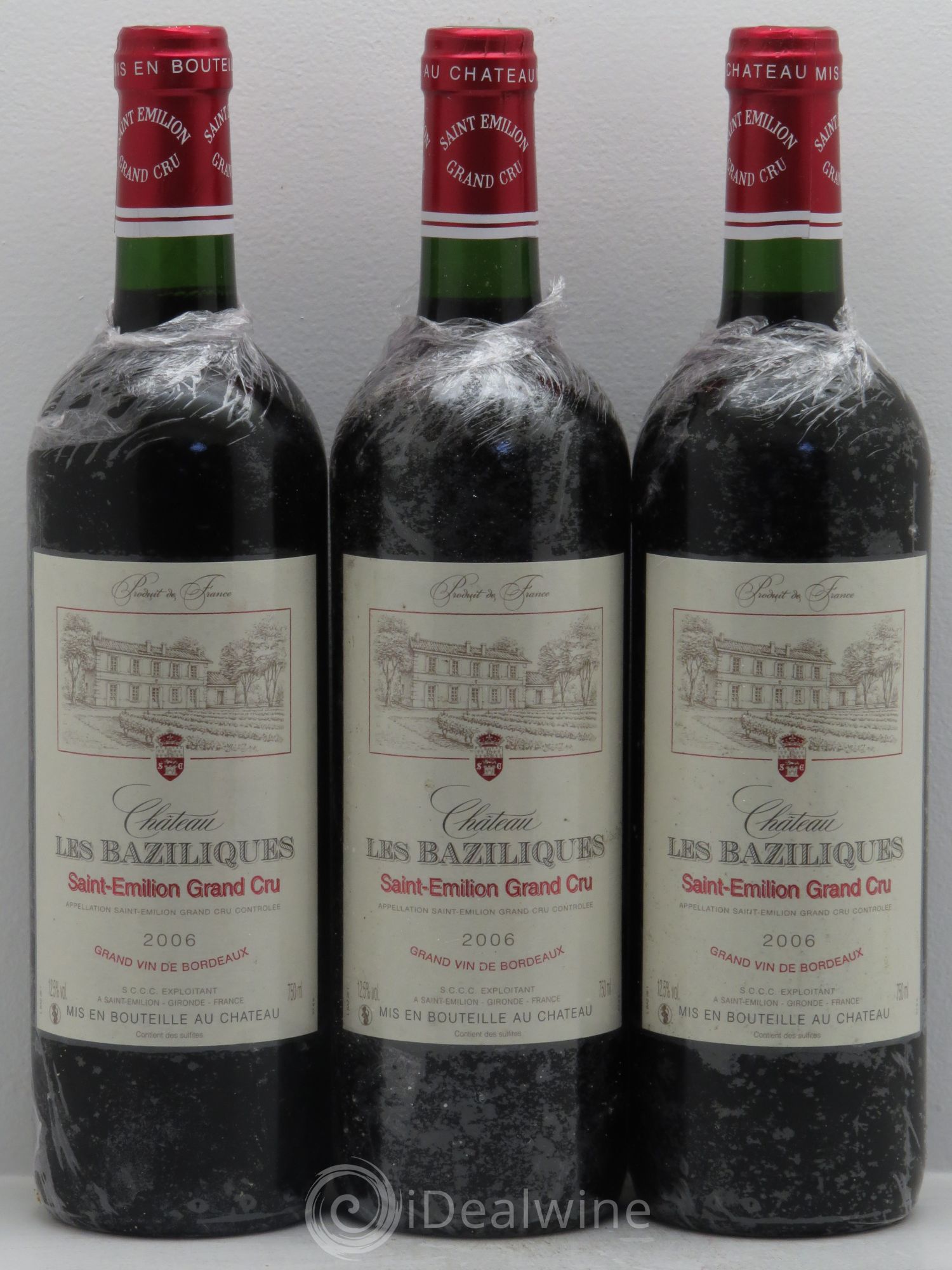 Saint-Émilion Château Les Baziliques -Grand cru (sans prix de réserve) 2006 - Posten von 3 Flaschen - 0