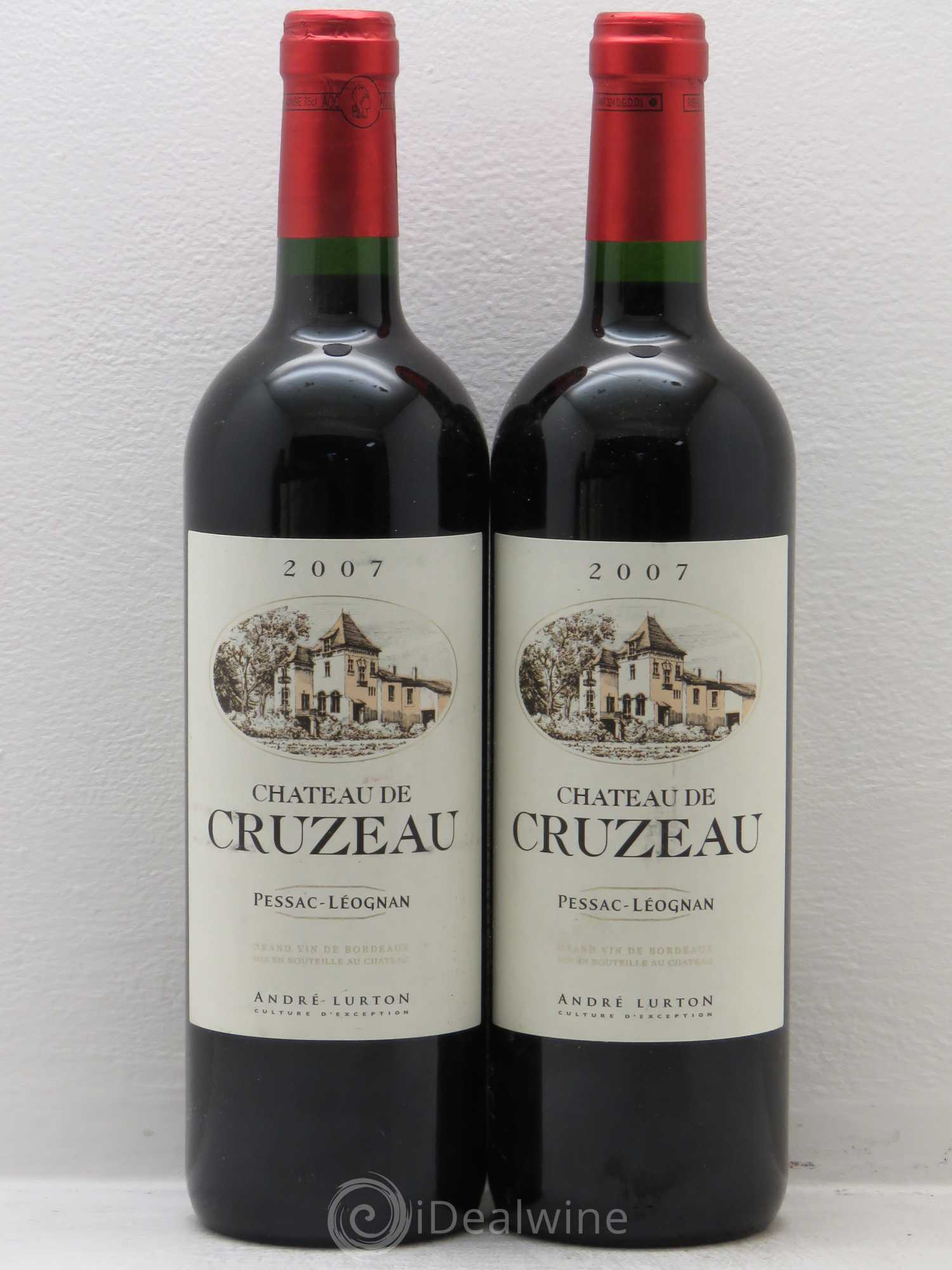 Château de Cruzeau (sans prix de réserve) 2007 - Lot de 2 bouteilles - 0